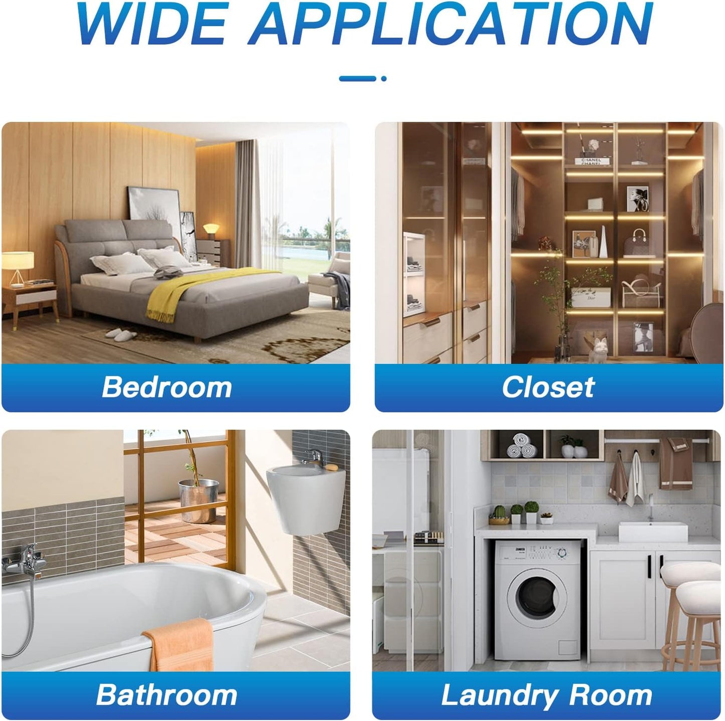 Vacplus Moisture Absorbers Packets, Fragrance Free 15 Pack, Humidity Packs, Dessicant Packets, Hanging Closet Dehumidifier Bags, Odor Eliminator for Bathroom 9.8OZ