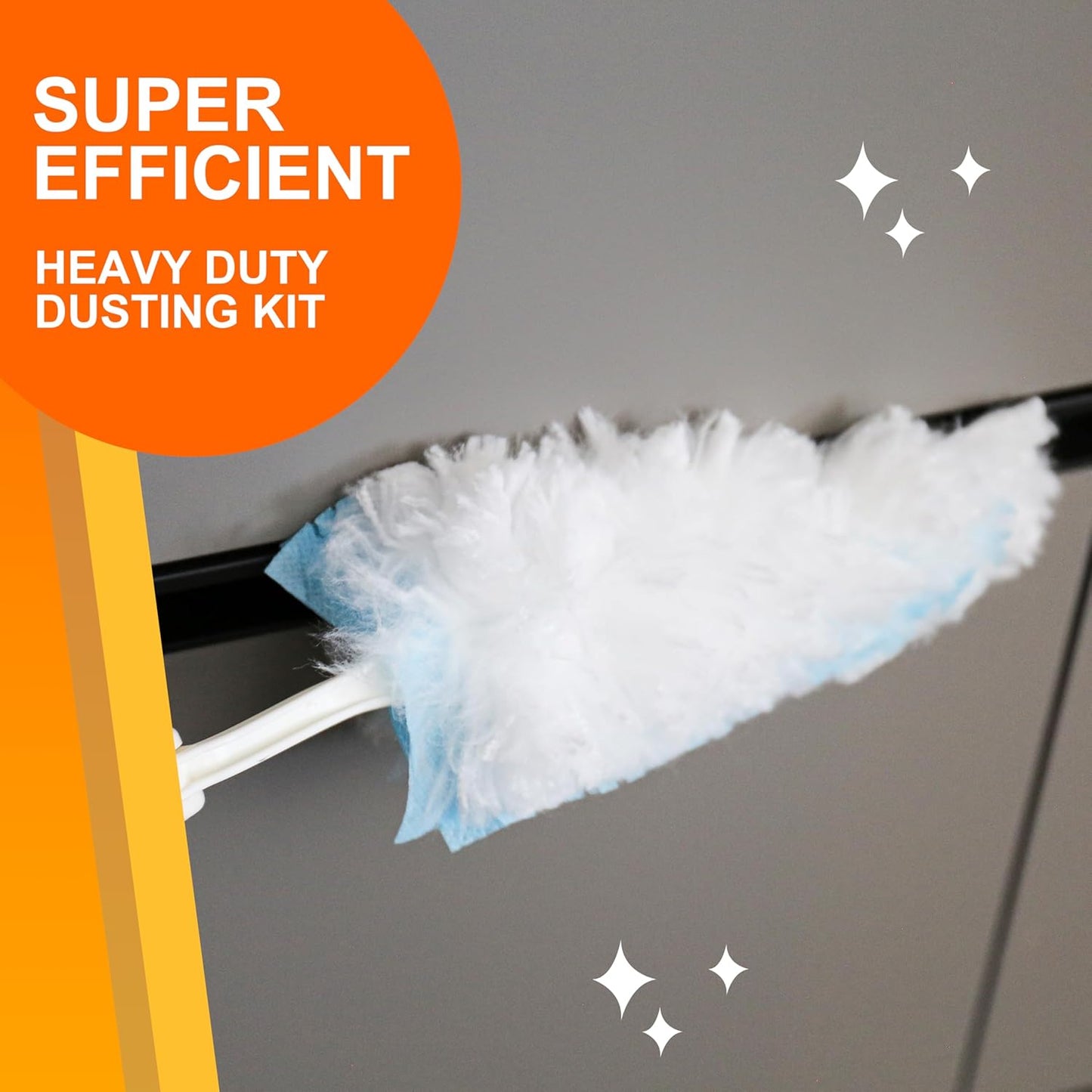 360 Duster Refills for Swiffer, Refill Kit with 50 Dusters for Cleaning Home & Car, Heavy Duty Multi Surface