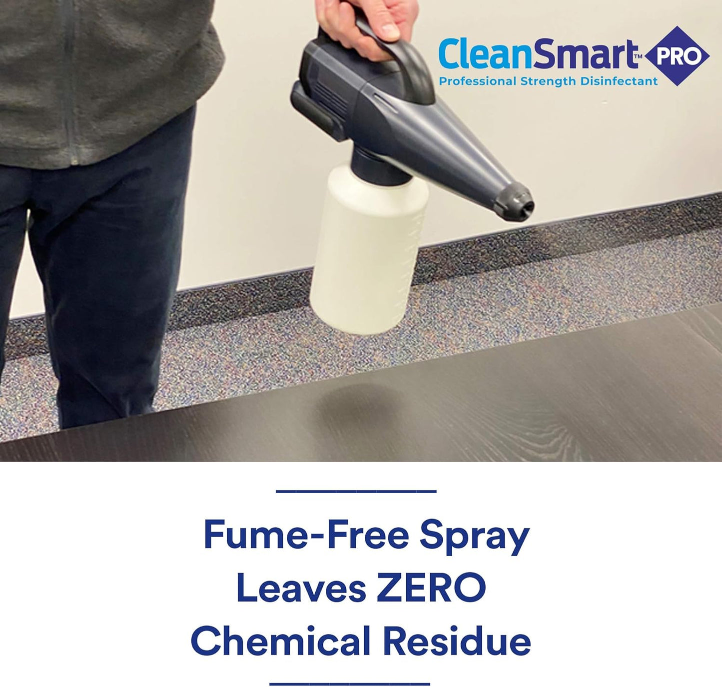 CleanSmart Hospital Grade Disinfectant, Kills 99.9% of Viruses and Bacteria, Hypochlorous Acid Technology, EPA Registered, 1 Gallon (HOCL)