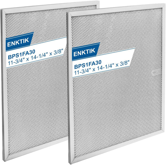 Allure Range Hood Filter Replacement 14.2" x 11.8" BPS1FA30 With 5-Layer Aluminum Mesh Fit for Broan. Nutone vent filter for Kitchen Overhead Exhaust Fan Blocks Grease & Filters Oven Air (2PIC)ENKTIK