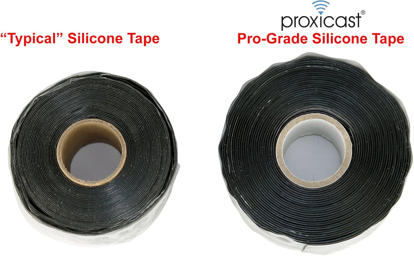Proxicast Pro-Grade Extra Strong 30mil Weatherproof Self-Fusing Silicone Rubber Sealing Tape For Outdoor Antenna Coax & Electrical Cables, Hose/Pipe Leaks & Emergency Repairs (1.5" x 15' roll) - White