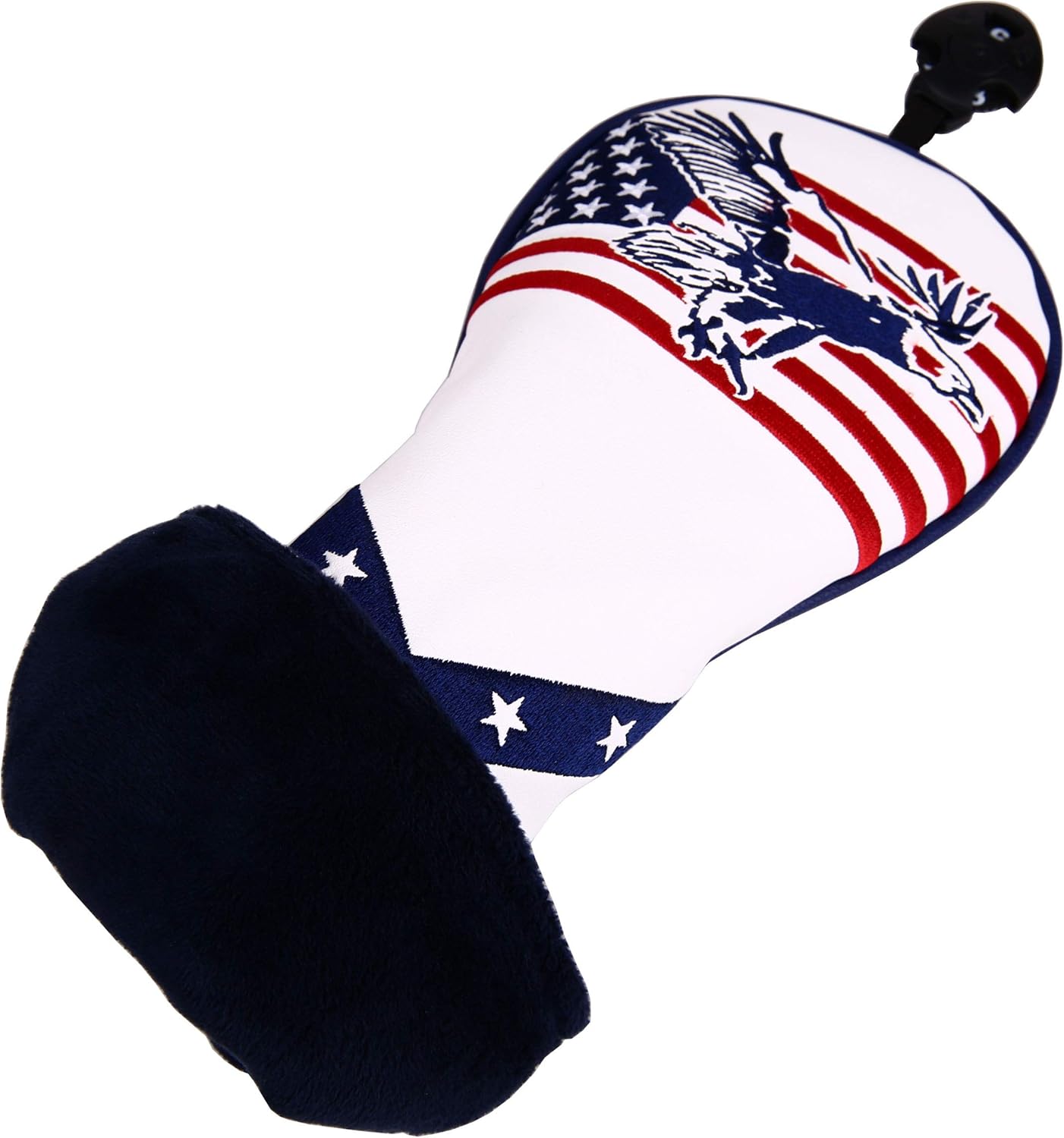USA Flag and Eagle Golf Driver/Fairway Wood/Hybrid/Iron/Mallet Putter/Blade Putter Head Cover
