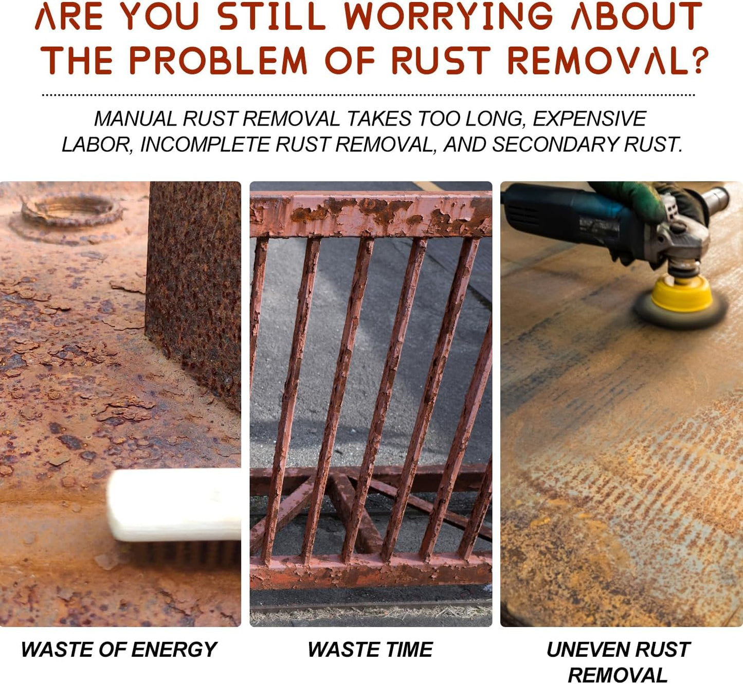 Water-Based Metallic Paint,Rust Removal Converter Metallic Paint,Rust Remover Converter for Metal, Car Anti Rust Paint Chassis Universal Rust Removal Converter with Brush (White)