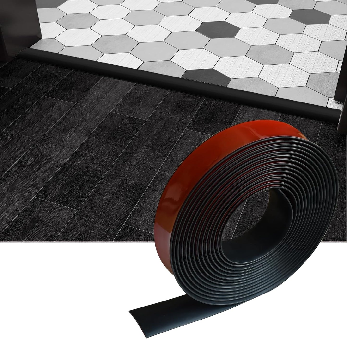 Floor/Door Flat Transition Strip & Self Adhesive Floor Vinyl Floor Edge Trim Laminate Floor Gap Covering Joining Strip