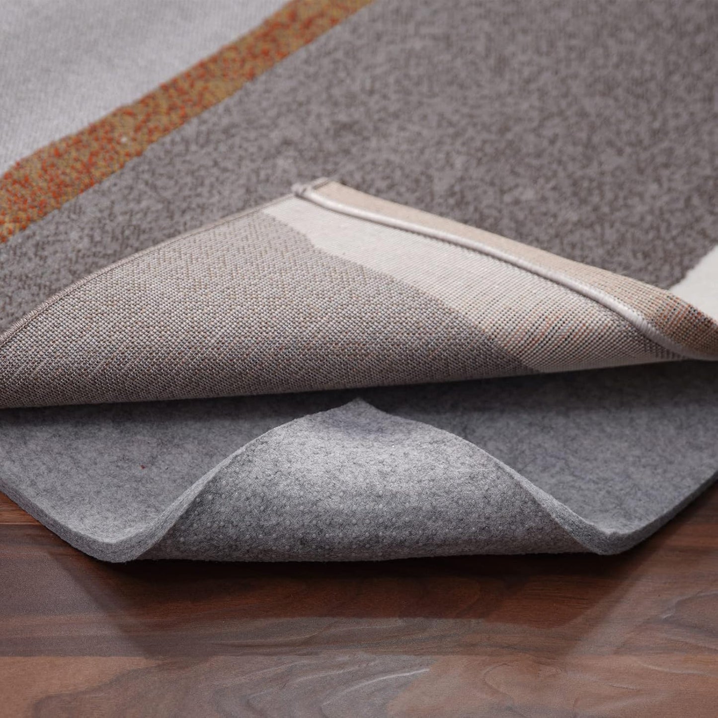 Non Slip Rug Pad Gripper - 2x7 Feet 1/4” Extra Thick Felt Under Rug for Runner Rugs and Hardwood Floors,Super Cushioned Non Skid Carpet Padding