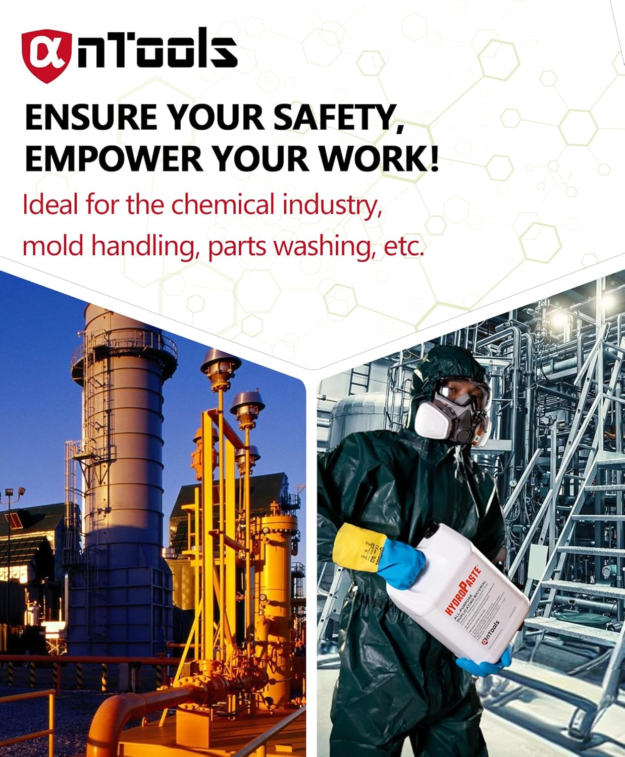 2 Pairs Neoprene and Rubber Blend Heavy-Duty Chemical Gloves, Protective industrial gloves for Resist Acid, Alkali, Hazmat, cleaning, dishwashing, Large