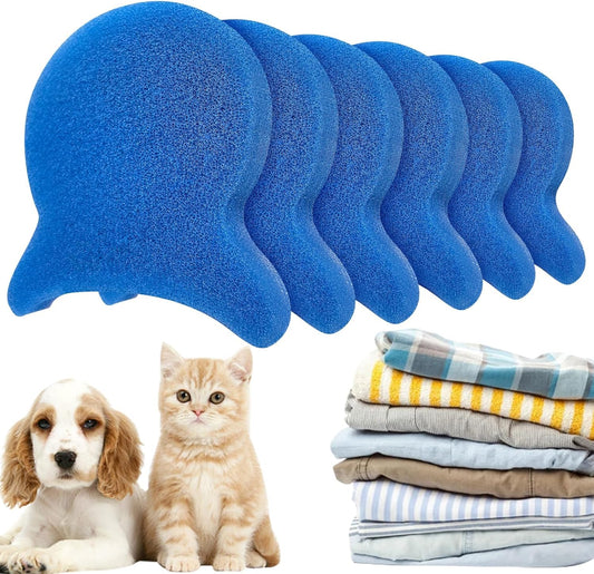 Pet Hair Remover for Laundry, Reusable Dog & Cat Hair Remover Tool, Effectively Removes Pet Hair, Lint and Dander from Bedding and Clothing, Suitable for Washing Machines, Dryers 6PCS