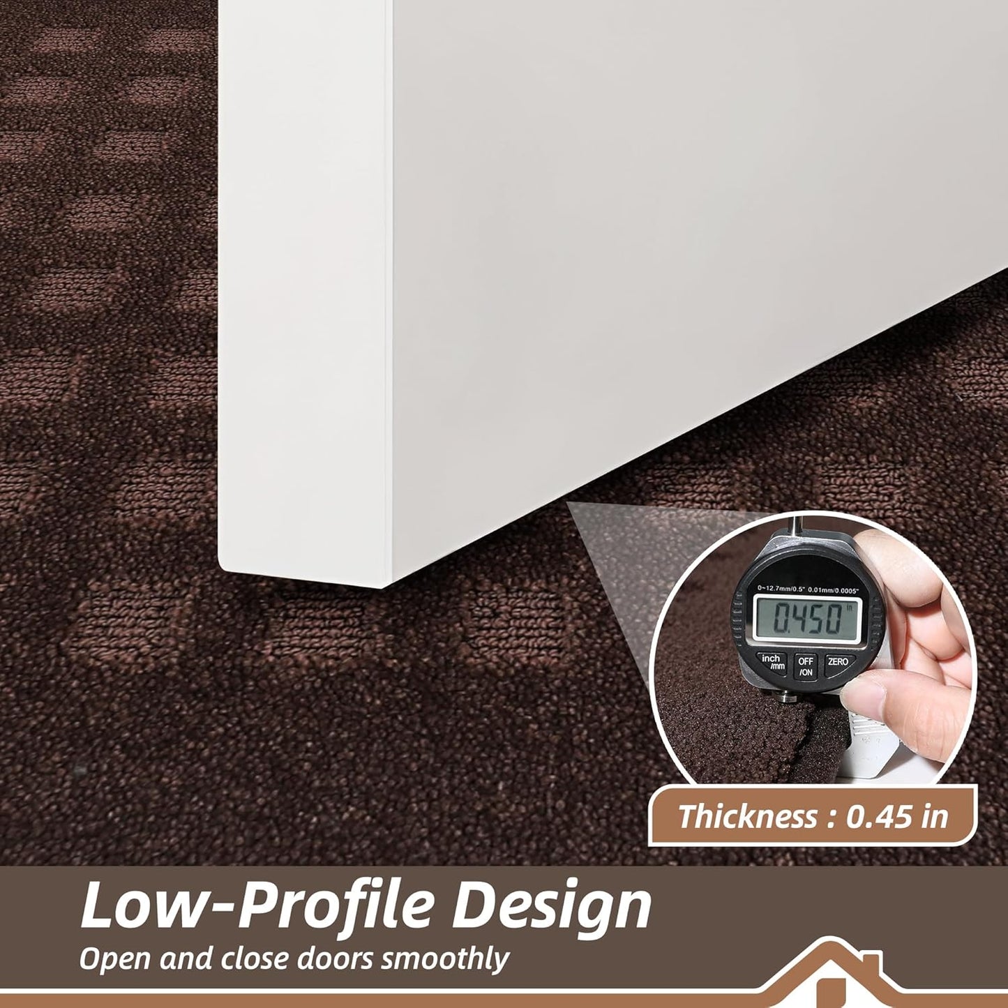 BEQHAUSE Waffle Door Mats Indoor 20"x32", Dog Mat for Muddy Paws Absorbent and Dirt Resist Floor Mats Non-Slip Washable Rugs for Entryway, Welcome Mat for Front Back Door, Muddy Wet Shoes, Dark Brown