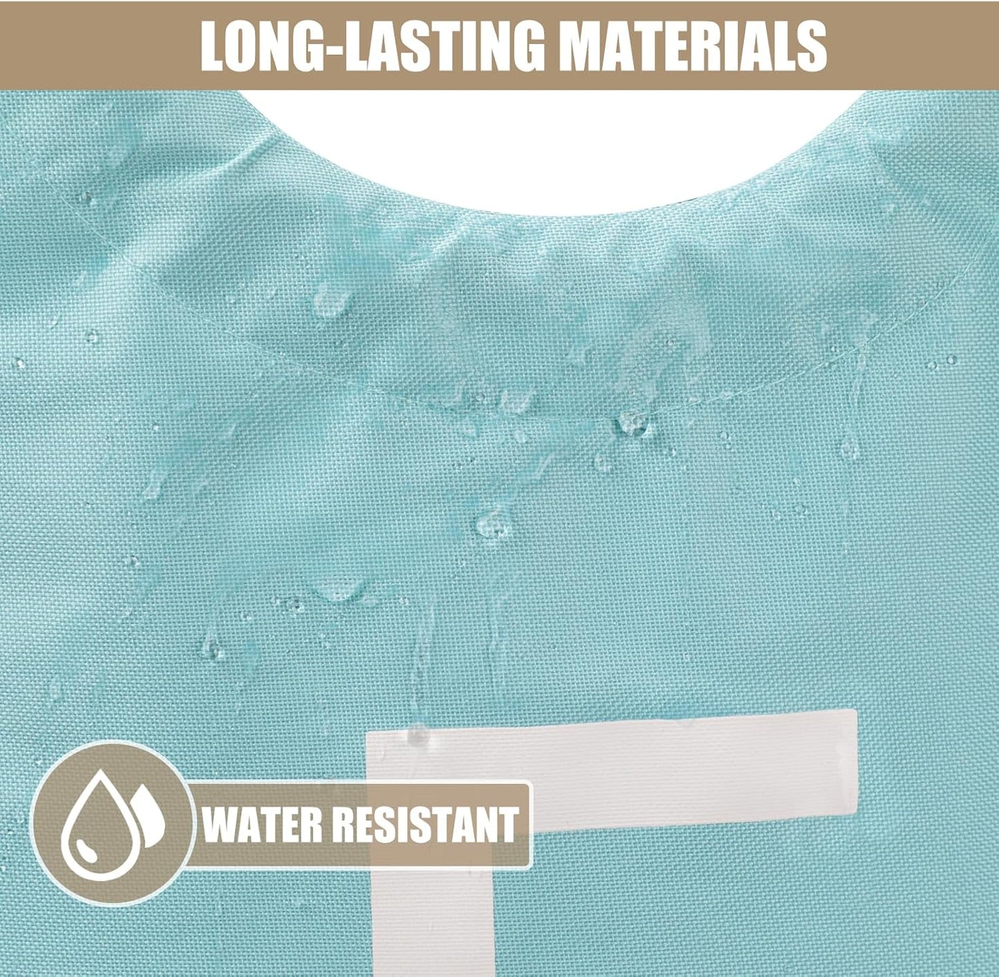 DOKEHOM 90L Large Laundry Basket, Collapsible Laundry Bag, Freestanding Tall Clothes Hamper, Foldable Washing Bin (Light Blue)