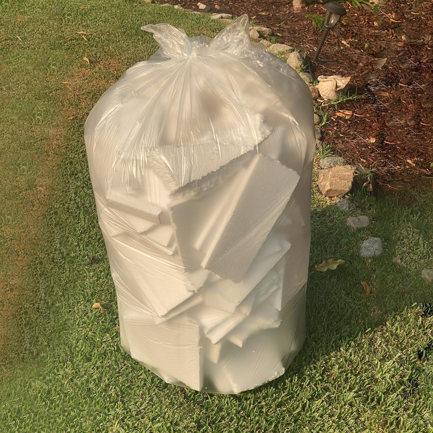TYPLASTICS 33 Gallon Clear Trash Can Liners - 33" x 40" - High Density Garbage Bags - Case of 500 - Multipurpose for Office, Outdoor, Recycling, Industrial and Commercial
