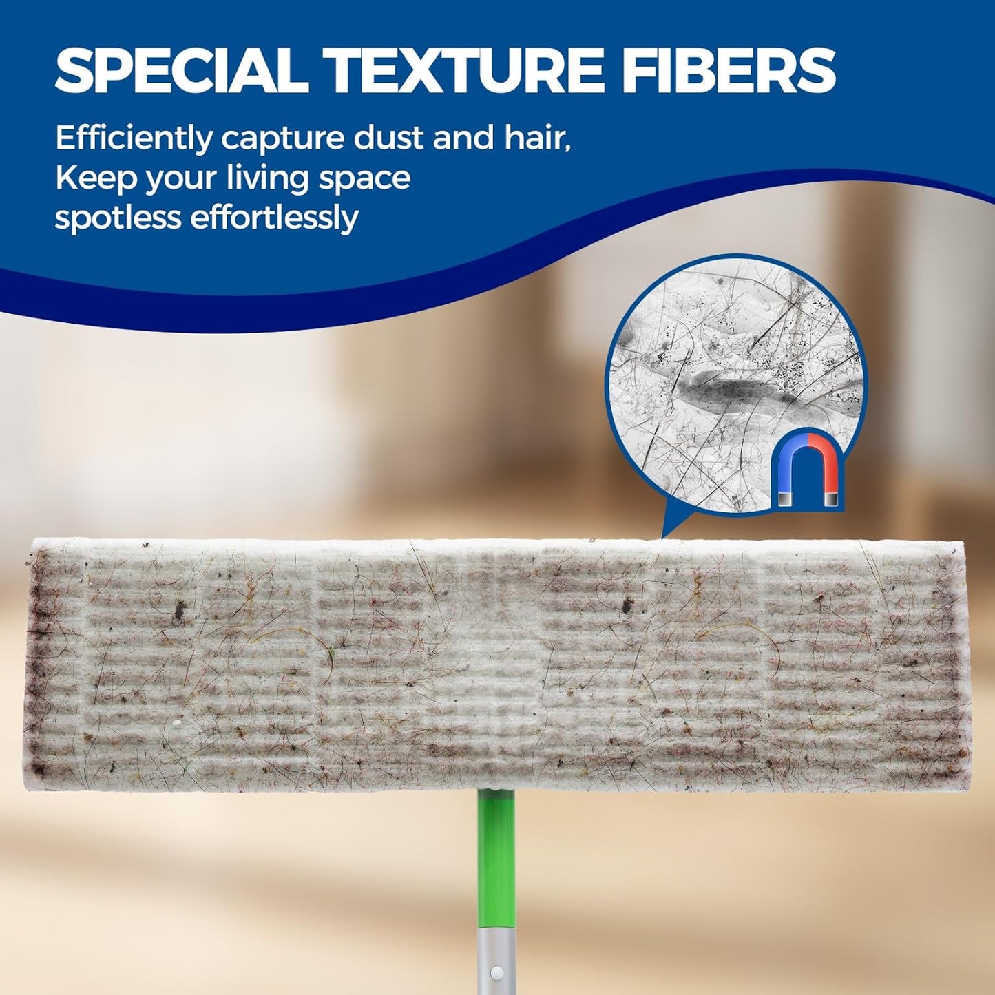 XL Dry Mop Refills Dust Sweeping Cloths Disposable Mop Pads for XL Sweeper X Large Floor Cleaning Mop Refills, 9.84x17.71 Inch, 40 Count