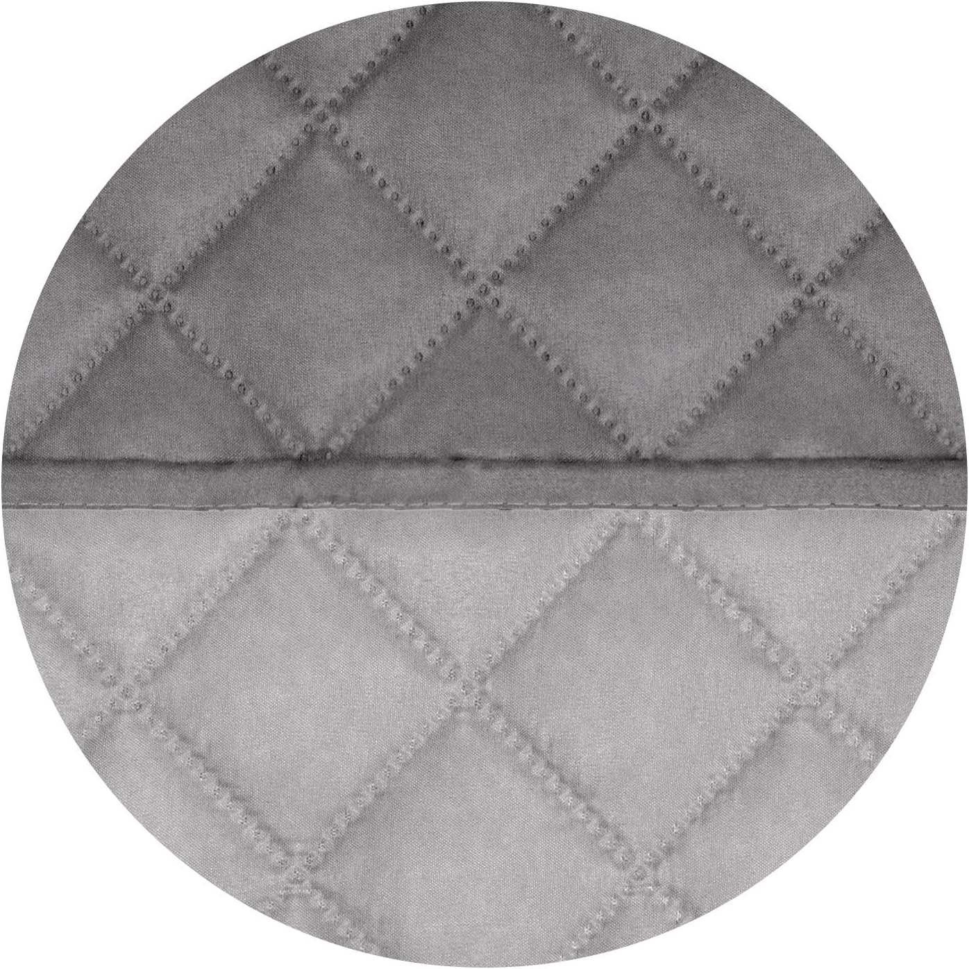 PureFit Reversible Quilted Sofa Cover, Water Resistant Medium Slipcover Furniture Protector, Washable Couch Cover with Non Slip Foam and Elastic Straps for Kids, Dogs, Pets (Loveseat, Gray/Light Gray)