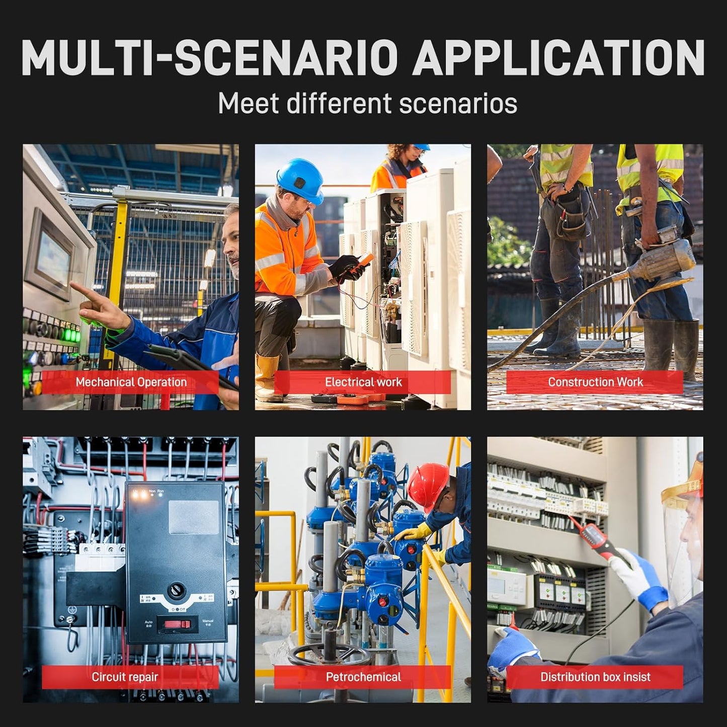 Insulated Electrician Gloves,400V Low Voltage Electrical Gloves For Men,Rubber Safety Work Gloves,Non Slip (Large)