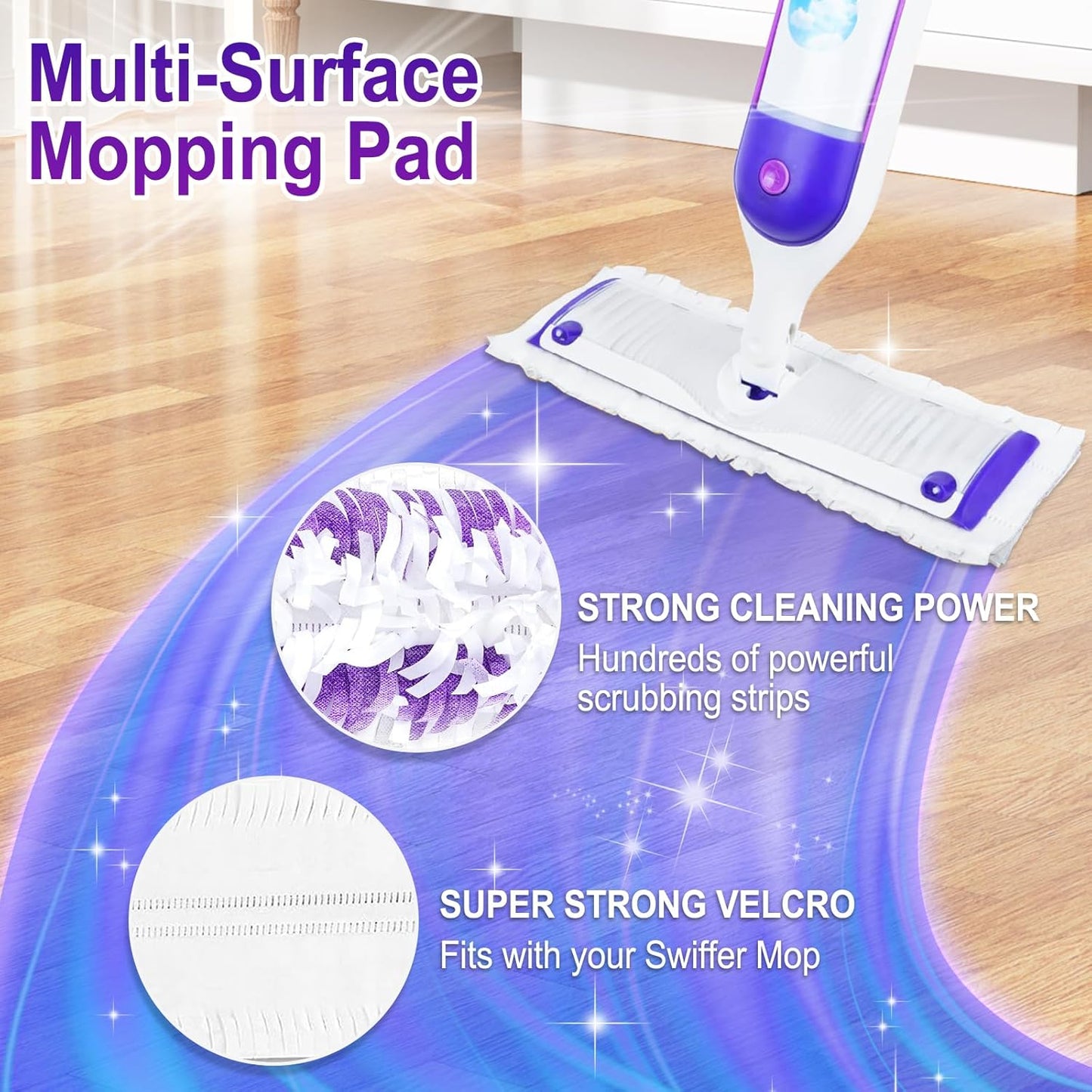 25 Count Power Mop Pads Refills for Swiffer Power Mop Pads,Compatible with Swiffer Power Mop Refills Replacement Disposable Power Mopping Pads Refills for Multi-Surface Floor Cleaning