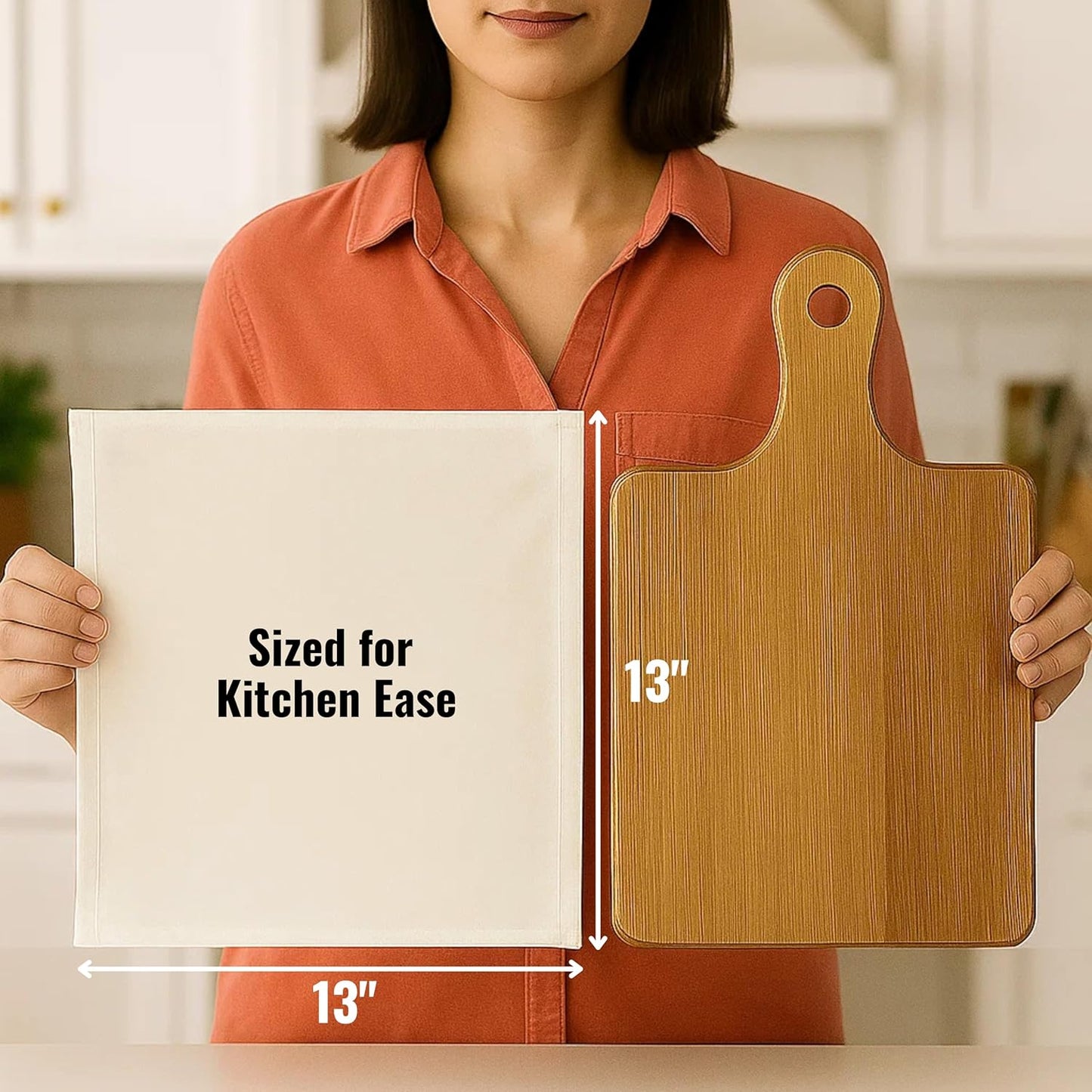 WHITEWRAP Dish Cloths Cotton| Kitchen Wash Cloth| Shop Towels Absorbent and Lint Free Flour Sack| Dishcloths for Kitchen Washing Dishes|Thick Absorbent Quick Dry Dish Rags |12Pack 13"x13" Natural