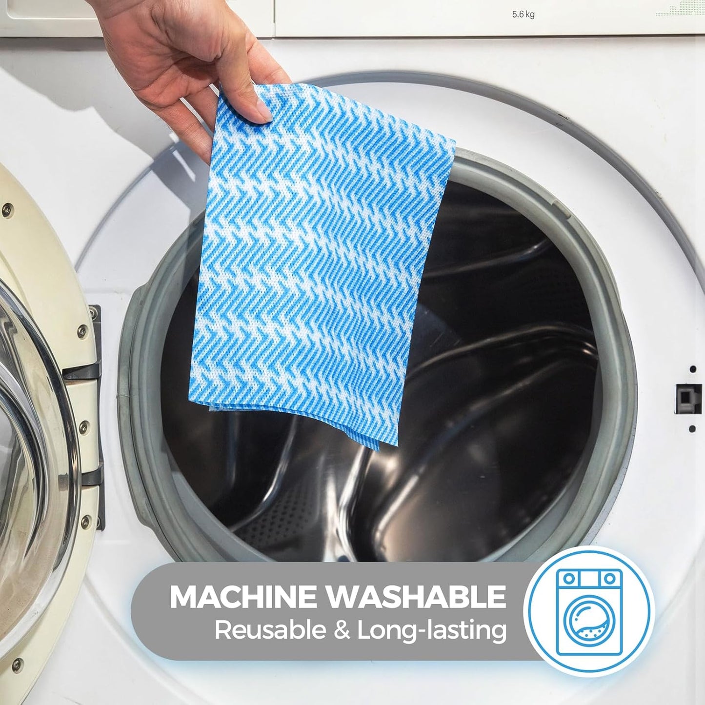 Disposable Dish Cloths,Multi use Reusable Cleaning Cloth,Machine Washable J Cloth,Heavy Duty Handy Cleaning Wipes 13.7" X 15.7" 120 Count