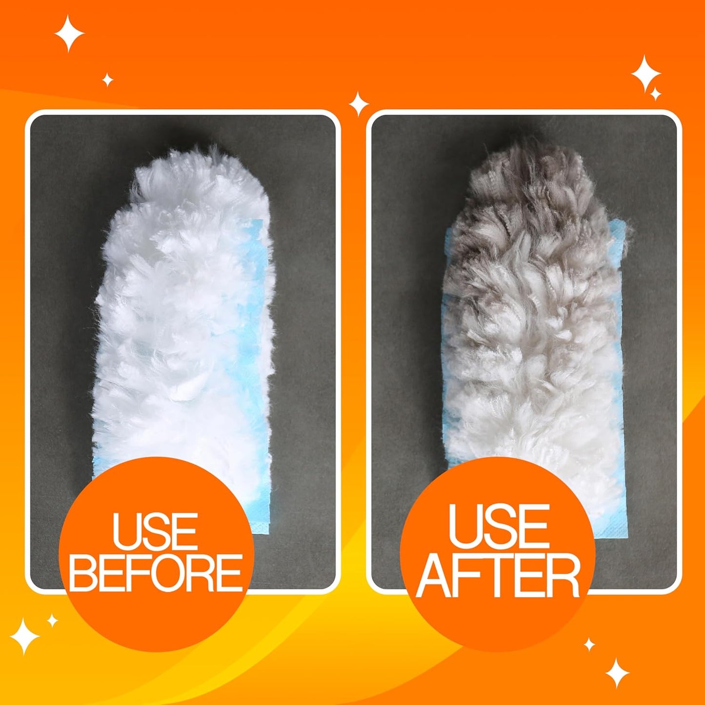 360 Duster Refills for Swiffer, Refill Kit with 50 Dusters for Cleaning Home & Car, Heavy Duty Multi Surface