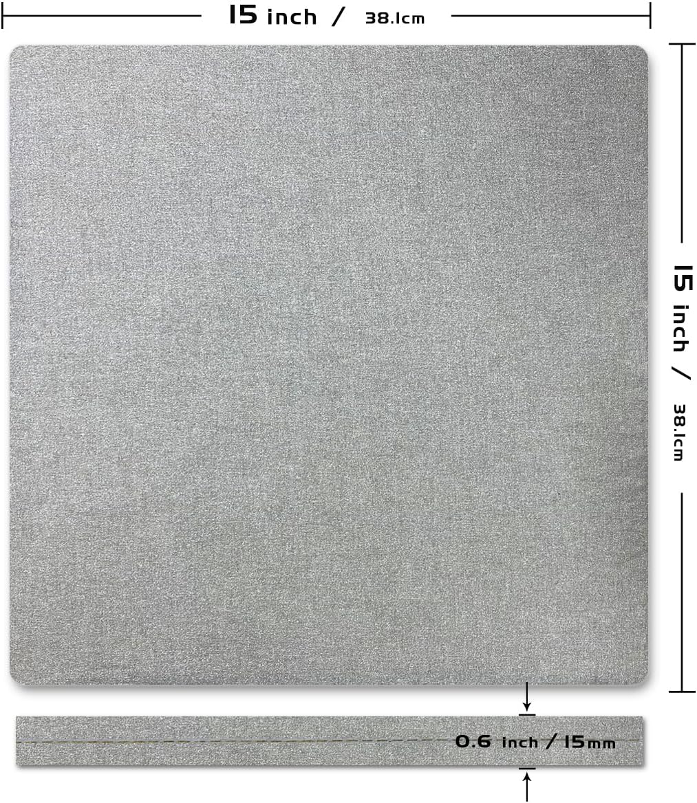 ReArt 15" x 15" Heat Press Mat for Cricut Easypress Both Sides Applicable - Mat for Heat Press Machines and HTV and Iron On Projects