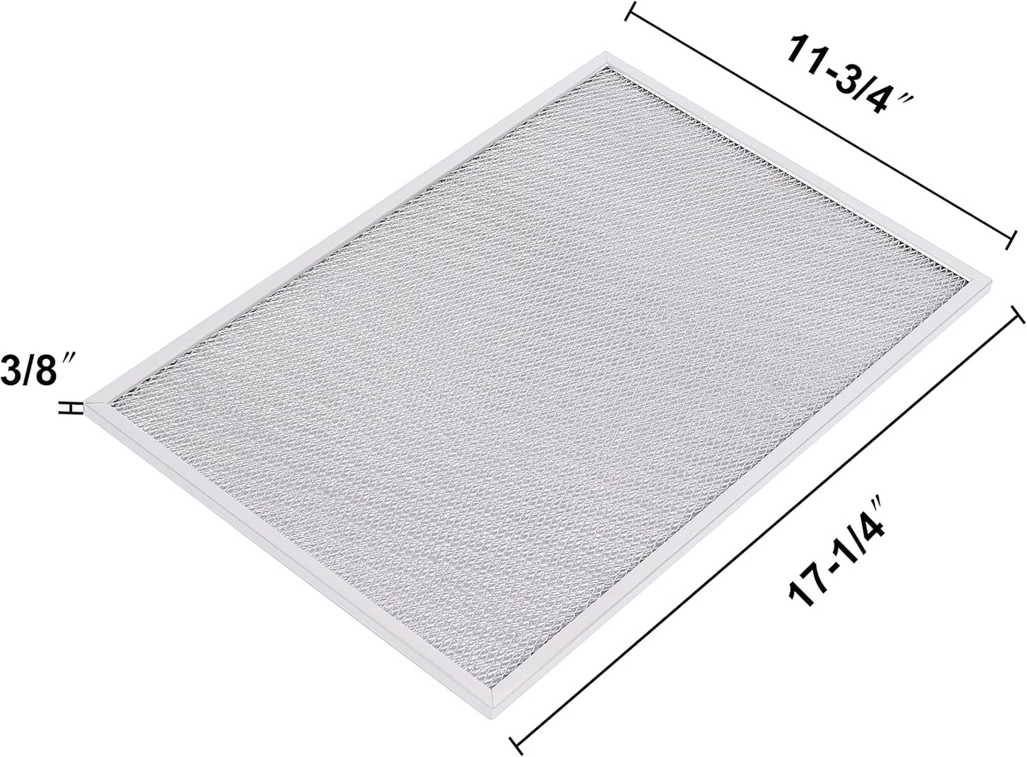 Wadoy BPS1FA36 Range Hood Filter 11-3/4" X 17-1/4" X 3/8", 2 Pack Aluminum Mesh Grease Range Hood Filter with Blue Protective Film (𝐂𝐚𝐧 𝐛𝐞 𝐭𝐨𝐫𝐧 𝐨𝐟𝐟) Compatible with Broan Nutone 99010300E