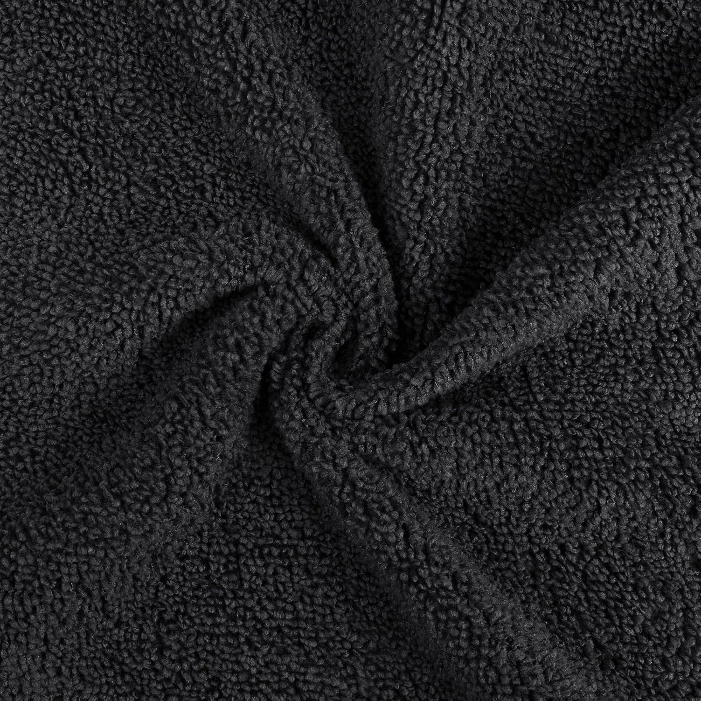 Orighty Washcloths Bulk Towels Set 50 Pack, Highly Absorbent and Super Soft Microfiber Fingertip Towels, Multi-Purpose Wash Cloths for Bathroom, Hotel, Spa, and Gym, 12x12 Inch, Black