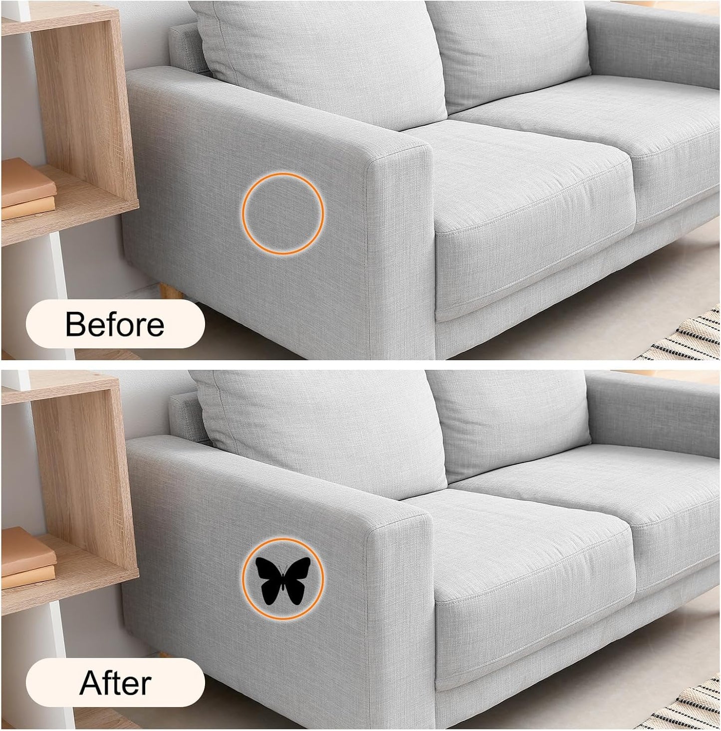 Repair Patches Repair Tape Self-Adhesive DIY Repair Patch Linen Gear Patch for Sofa, Furniture, Chair, Clothing,Tents,17x158 Inch,Dark Blue