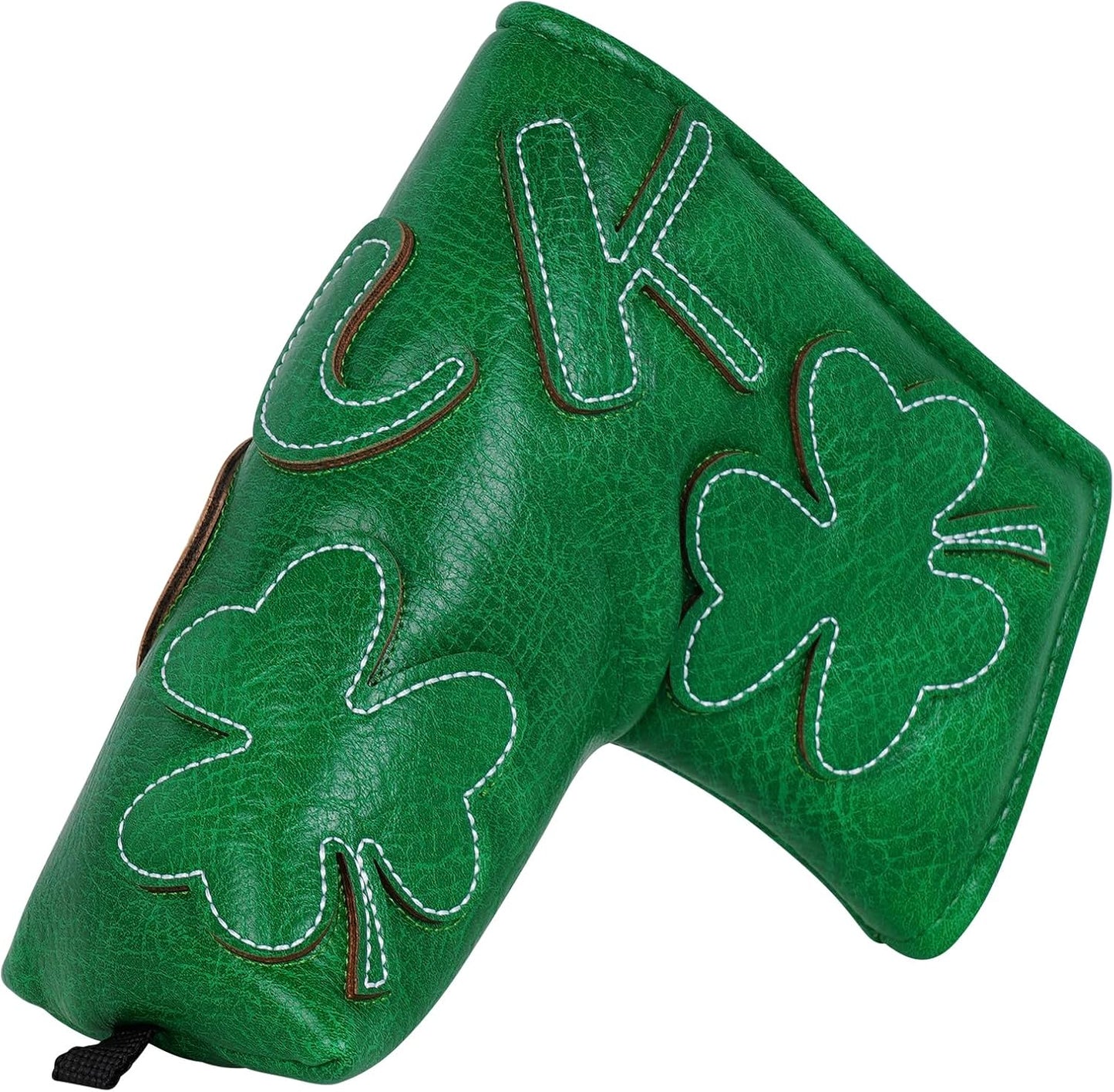 Golf Headcovers Golf Club Head Covers Four Leaf Clover Good Luck Charm - Clover Style Premium Leather Driver Fairway(FW) Wood Hybrid(UT) with Number Tags