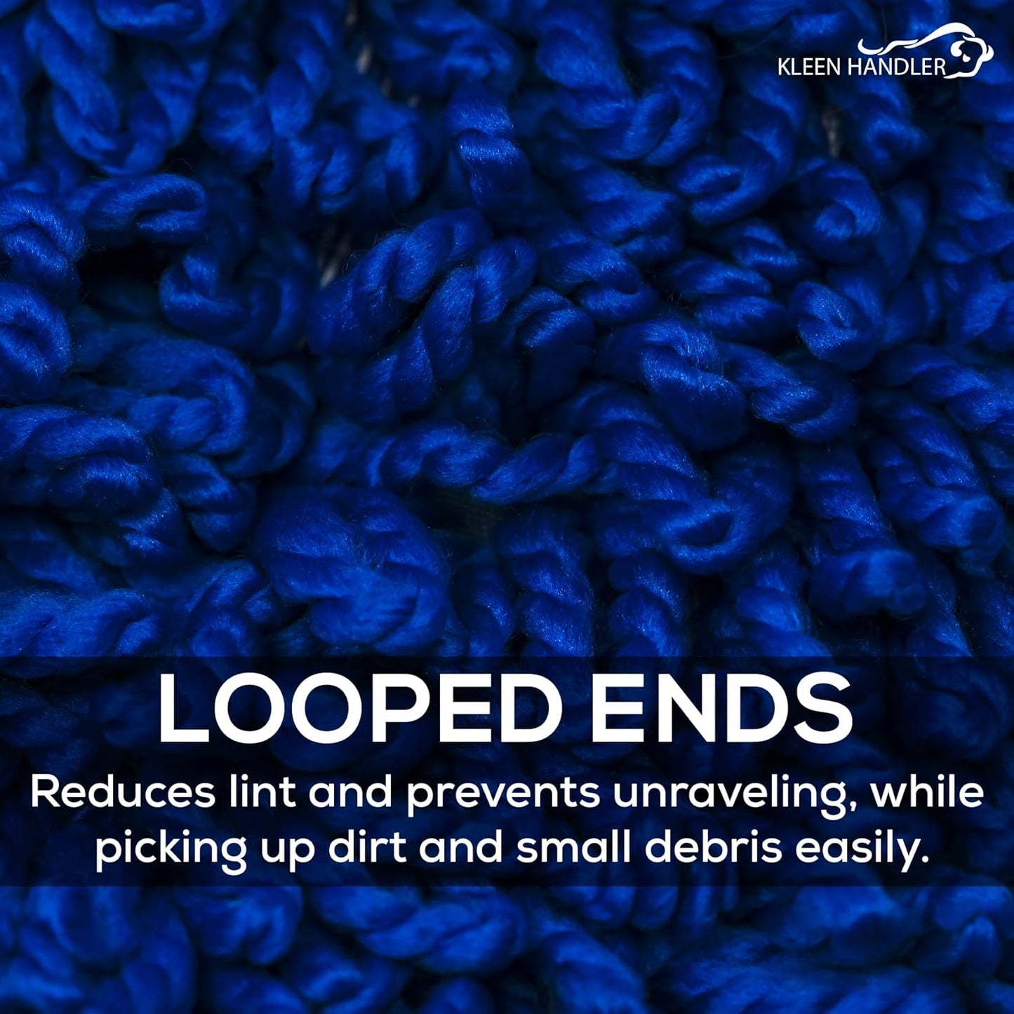 Kleen Handler 48 inch Microfiber Dust Mop | Extra Large Washable Commercial Mop Head Replacement, Pack of 3