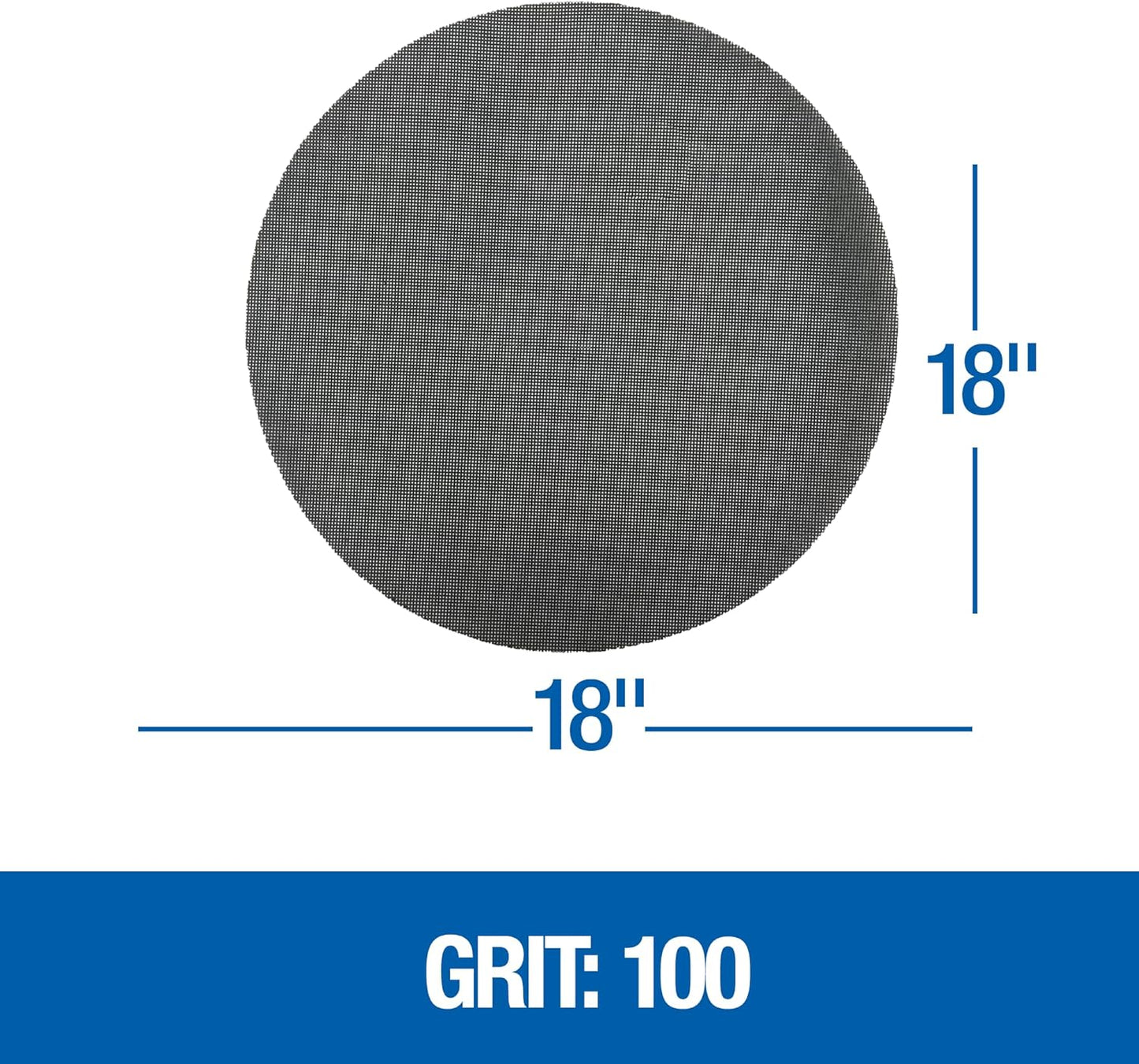 Floor Sanding Screen Disc, 10 Pack, 18", Grit 100 - 445100