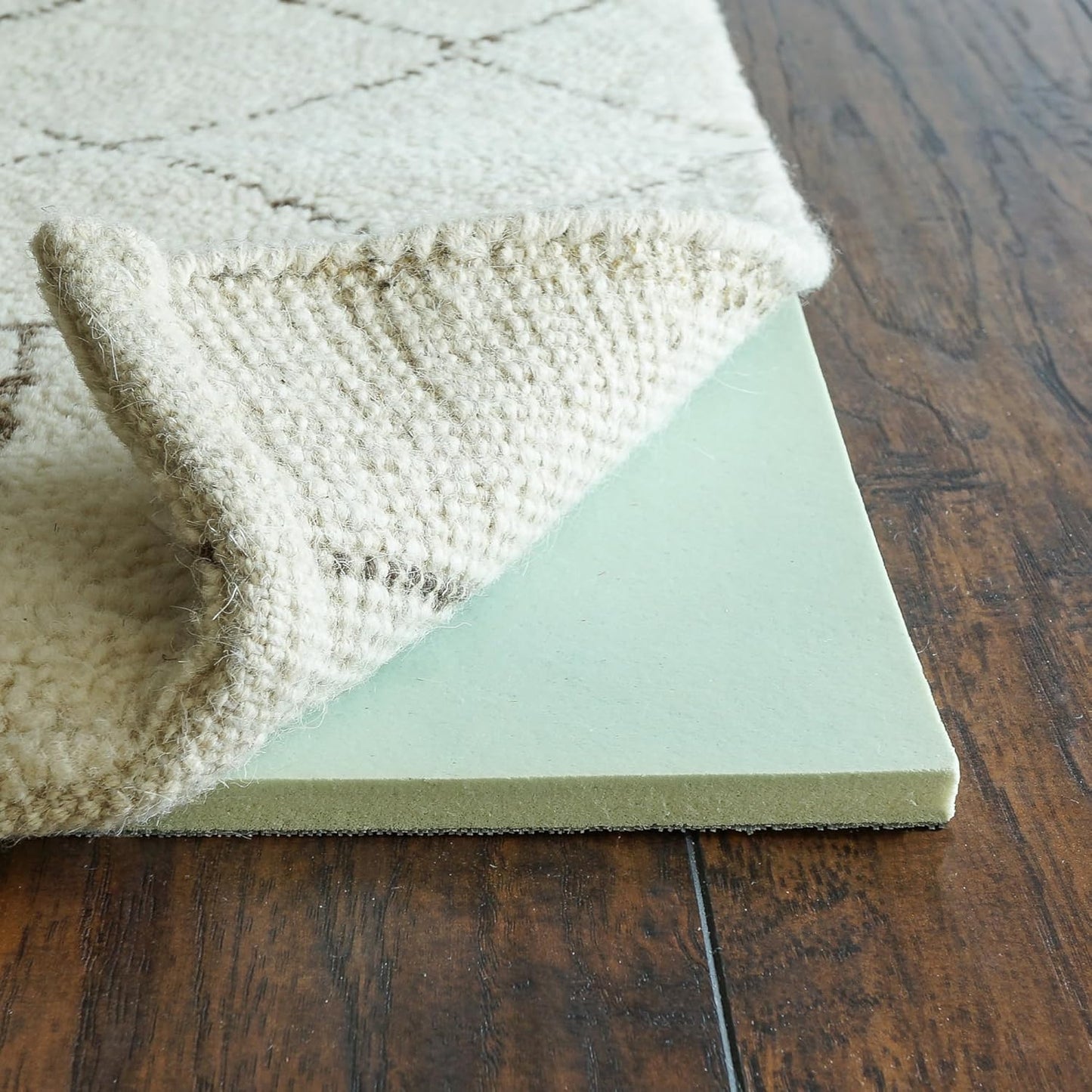RUGPADUSA - Cloud Comfort Memory Foam - 6' Round - 7/16" Thick - Luxurious Cushioned Rug Pad - Water Resistant