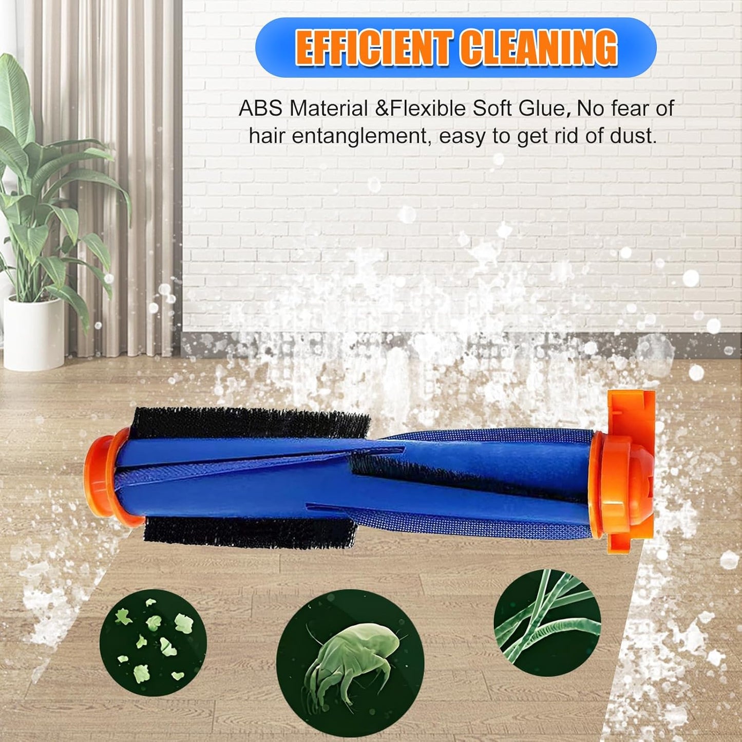 Replacement Parts for Shark AI AV2501S AV2501AE RV2502AE RV2520AOUS AV2510AOUS AV2511AE RV2610WA AV2610WA RV2310AE AV2310AE/RV2320S/UR2350AE Brush Roller Accessories Kit -2 Pack Main Roller Brush