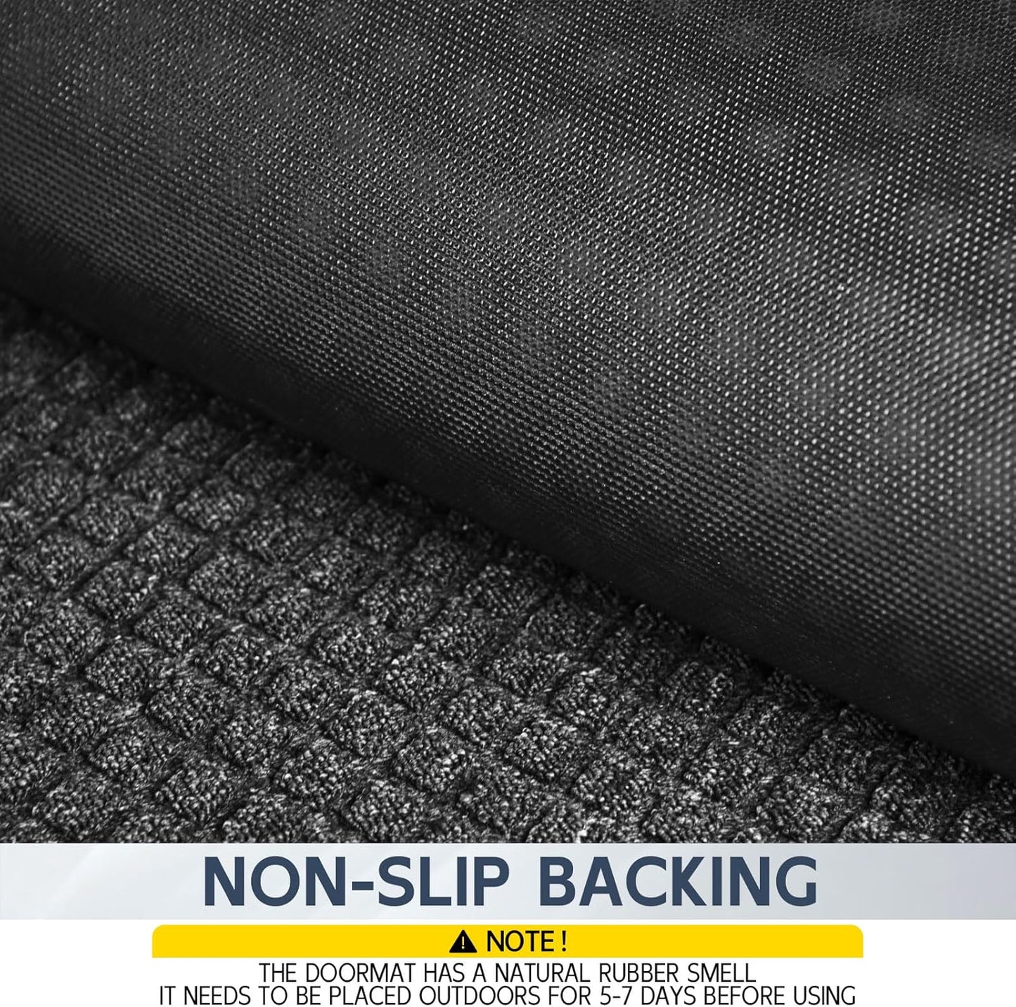 Indoor Outdoor Front Door Mats, 72" x 48" Rubber Backing Non Slip Durable Welcome Floor Mats for Patio, Garage Entrance, Stain and Fade Resistant Commercial Doormats for High Traffic