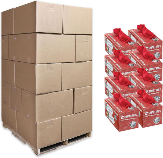 Arkwright Smart Rags in Box - (Pallet of 14400) Lint Free Microfiber Cleaning Cloth, Scratch & Streak-Free, Dispensable Wash Towels for Cars, Window Glass, and Auto Shop, 12 x 12 in, Red