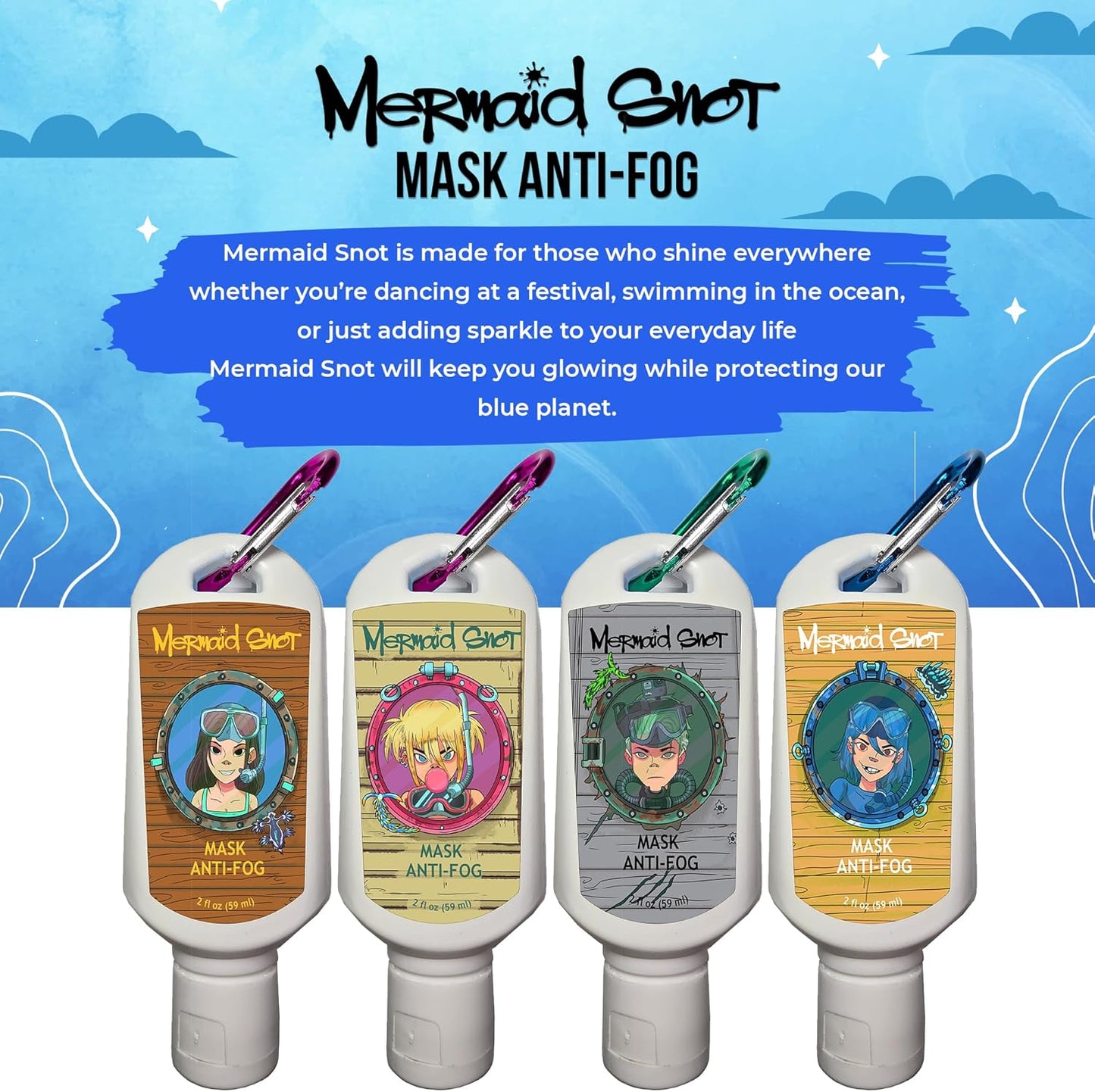 Neutripure Mermaid Snot Anti Fog Mask Defogging Gel for Scuba Diving and Snorking - Karen