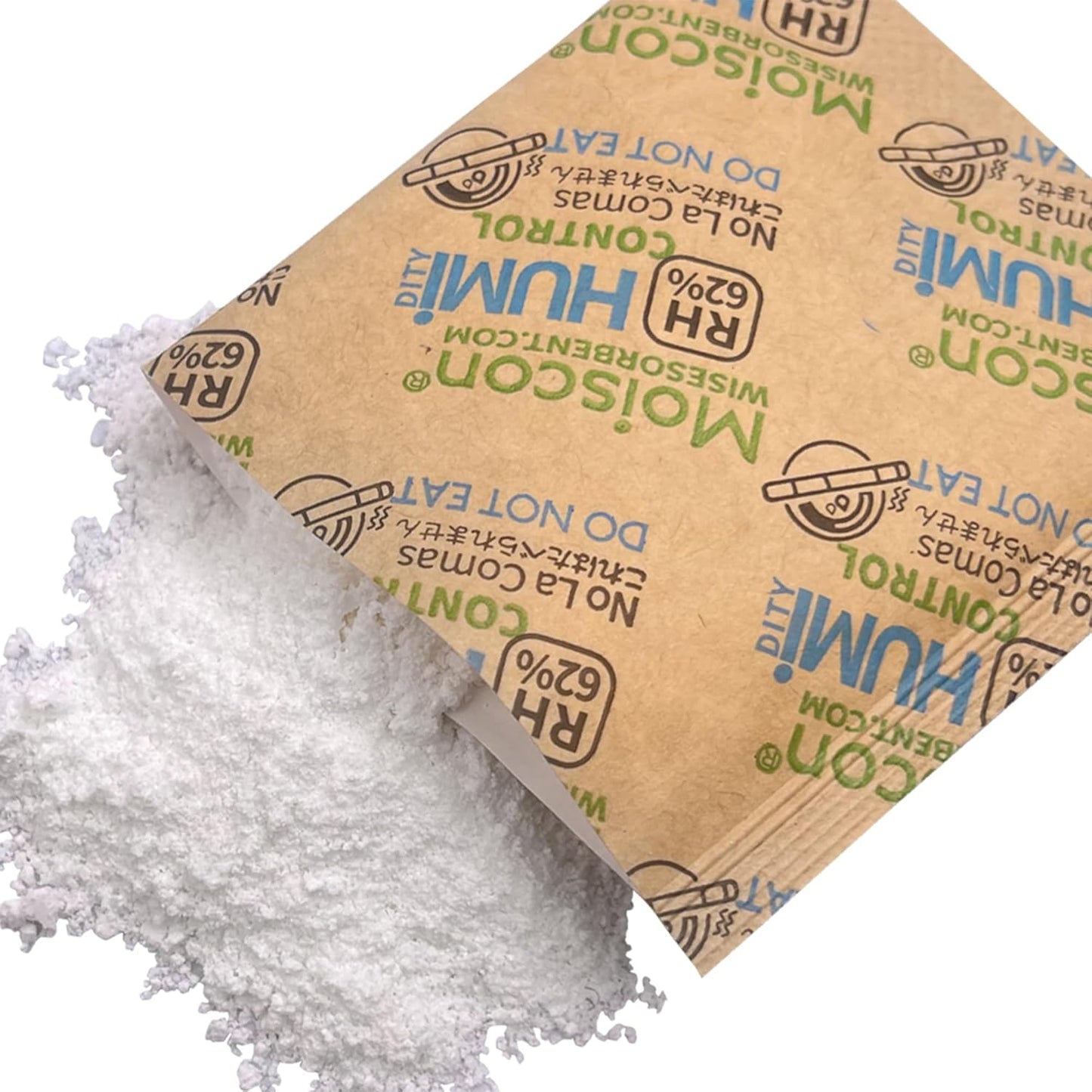 225 Pack 62% RH 8 Gram Two-Way Humidity Control Packs for Storing 1 oz, Size 8 Moisture Control Packets Individually Wrapped