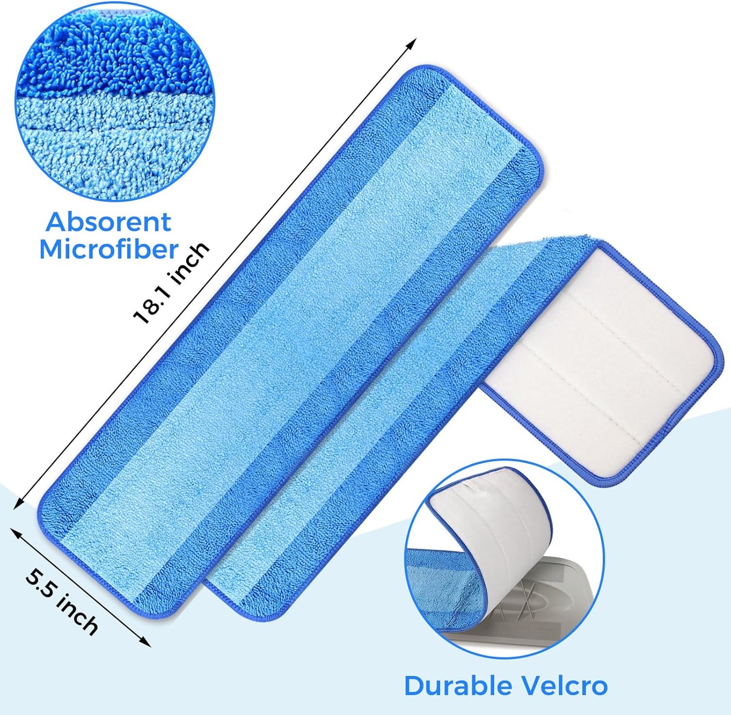 Microfiber Cleaning Pads are Compatible with Bona Mop (20PCS)