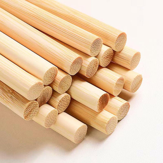 1/2 x 36 Inch 25 PCS Dowel Rods Wood Sticks Wooden Dowel Rods - Unfinished Bamboo Sticks - for Crafts and DIYers