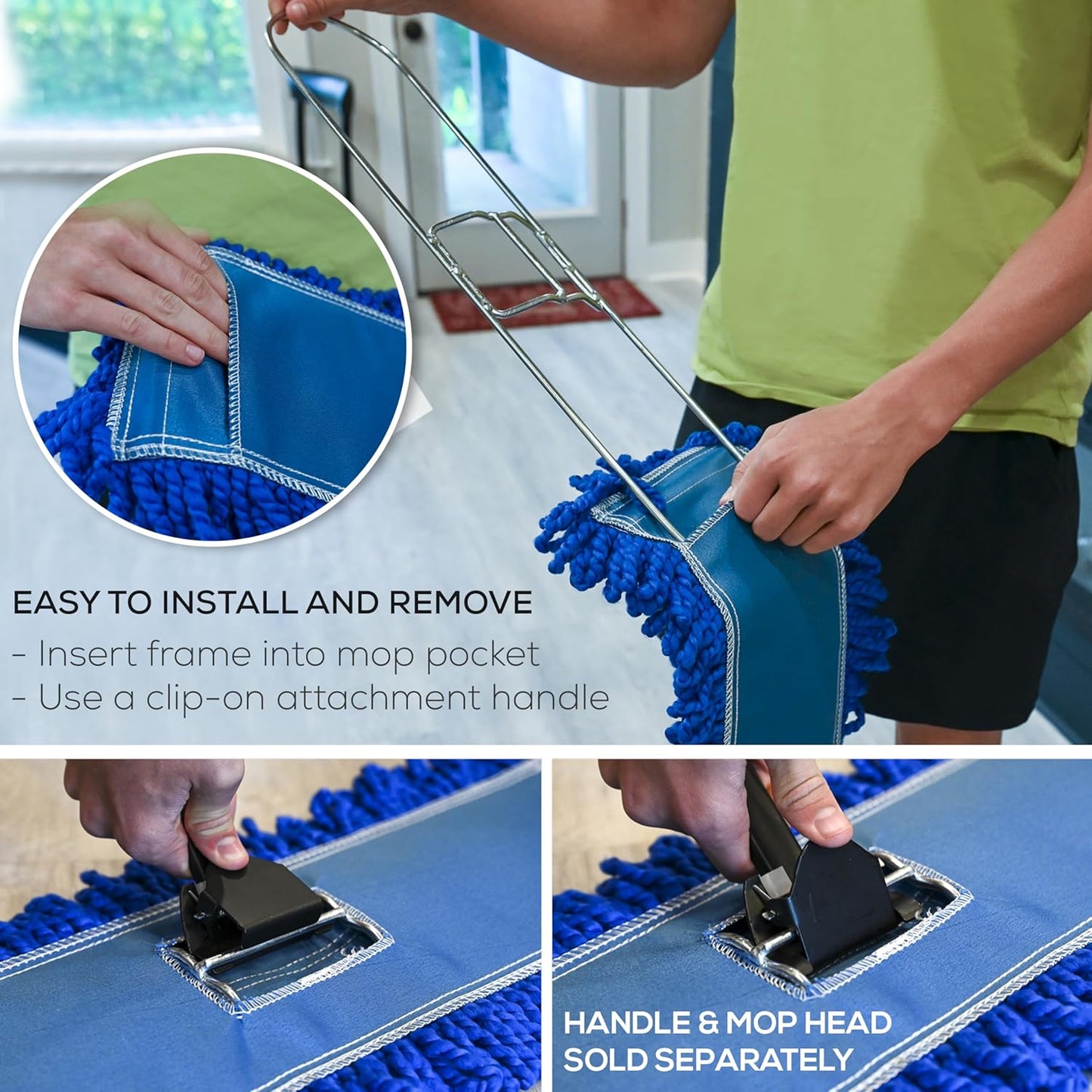 Kleen Handler 36 Inch Commercial Dust Mop Frame (6 Pack)