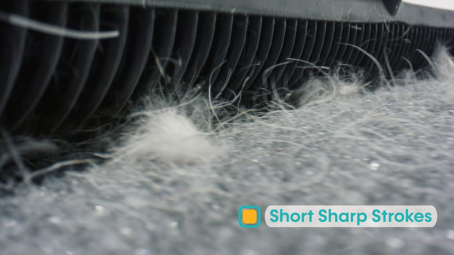 FURemover Pet Hair Rubber Broom 2-Piece Set containing Original and PRO Furemover Brooms for Carpet, Tile and Hardwood