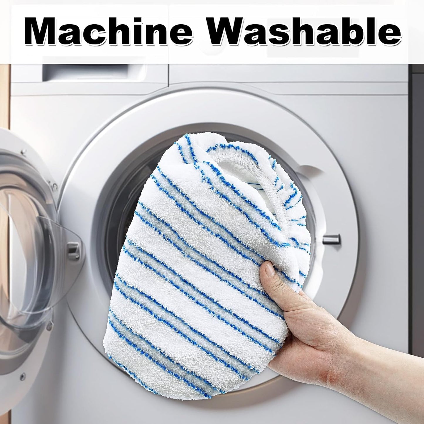 Mop Heads Replacements for Ocedar Hardwood Floor 'N More Microfiber Mop, 3 Pack Mop Refills for O-Cedar Hardwood Floor 'N More Microfiber Mop, 15 x 8 Flat Dust Mop Heads Pads for O Cedar Mop