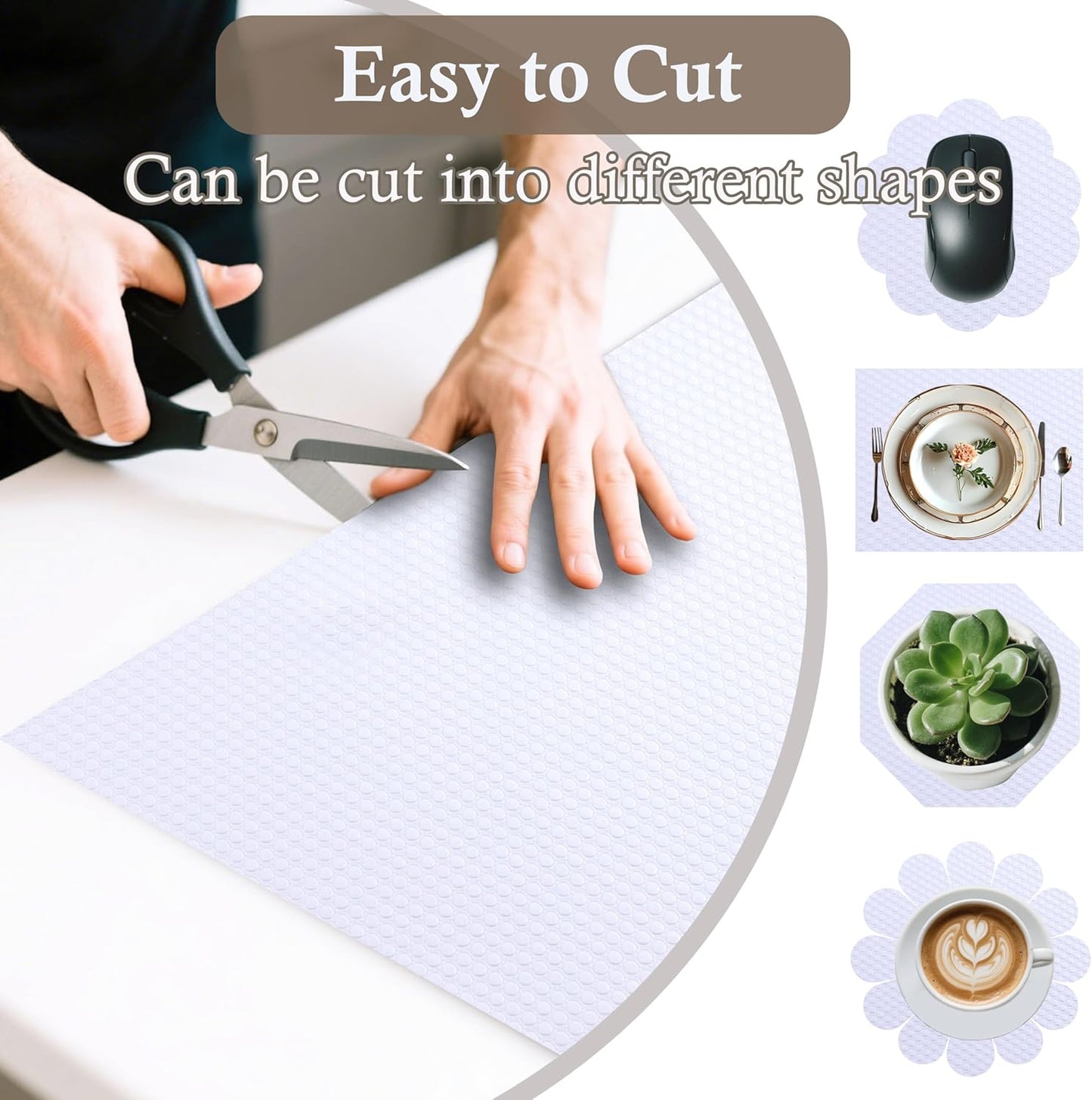 Shelf Liner Non-Slip 20 Inch Wide X 20 Ft Kitchen Cabinet Drawer Liners Waterproof & Oil-Proof Drawer Mat for Cupboard Pantry Non Adhesive Refrigerator Shelf Liner Strong Grip Cabinet Mat