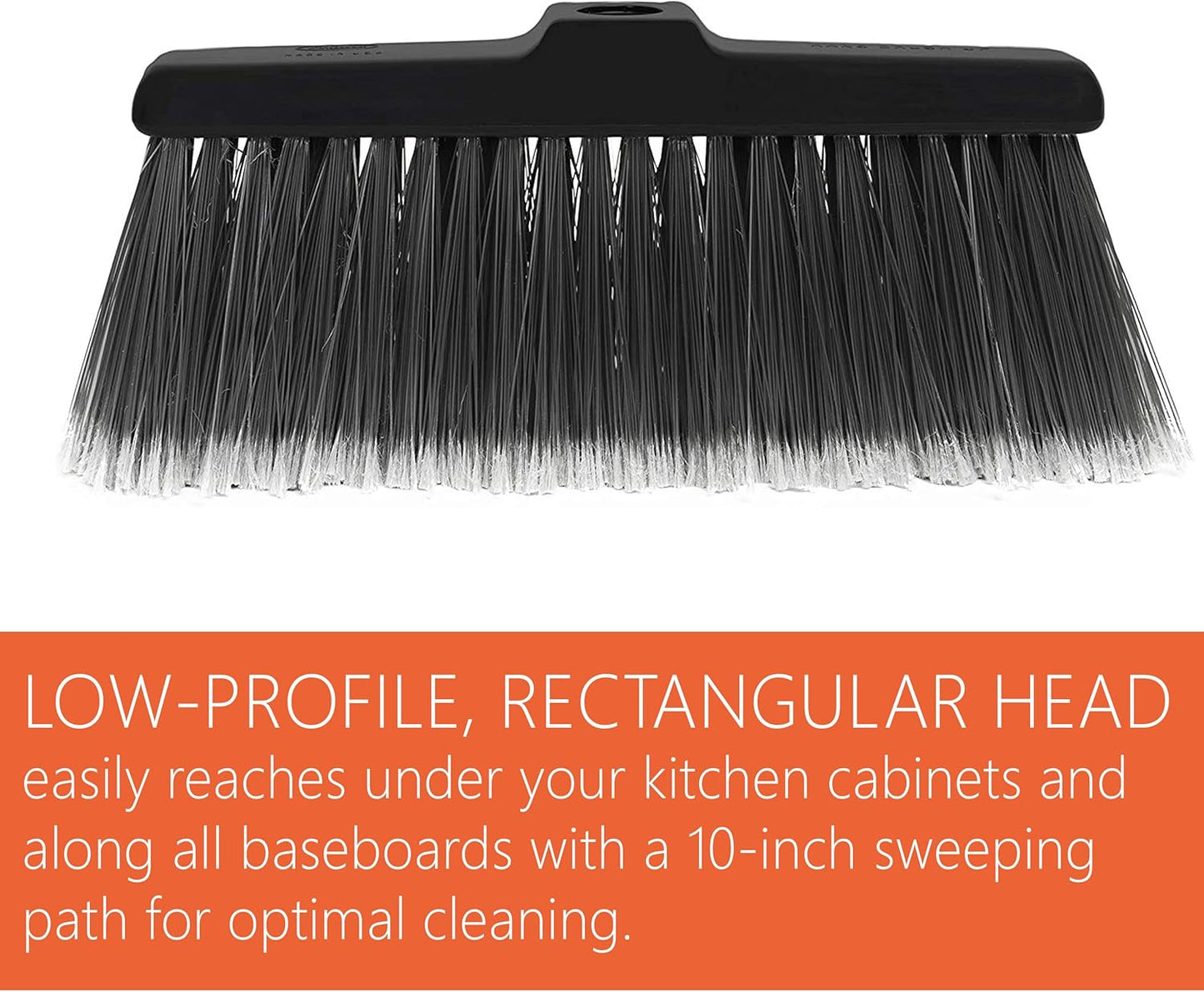 Black Kitchen Broom with Adjustable Handle