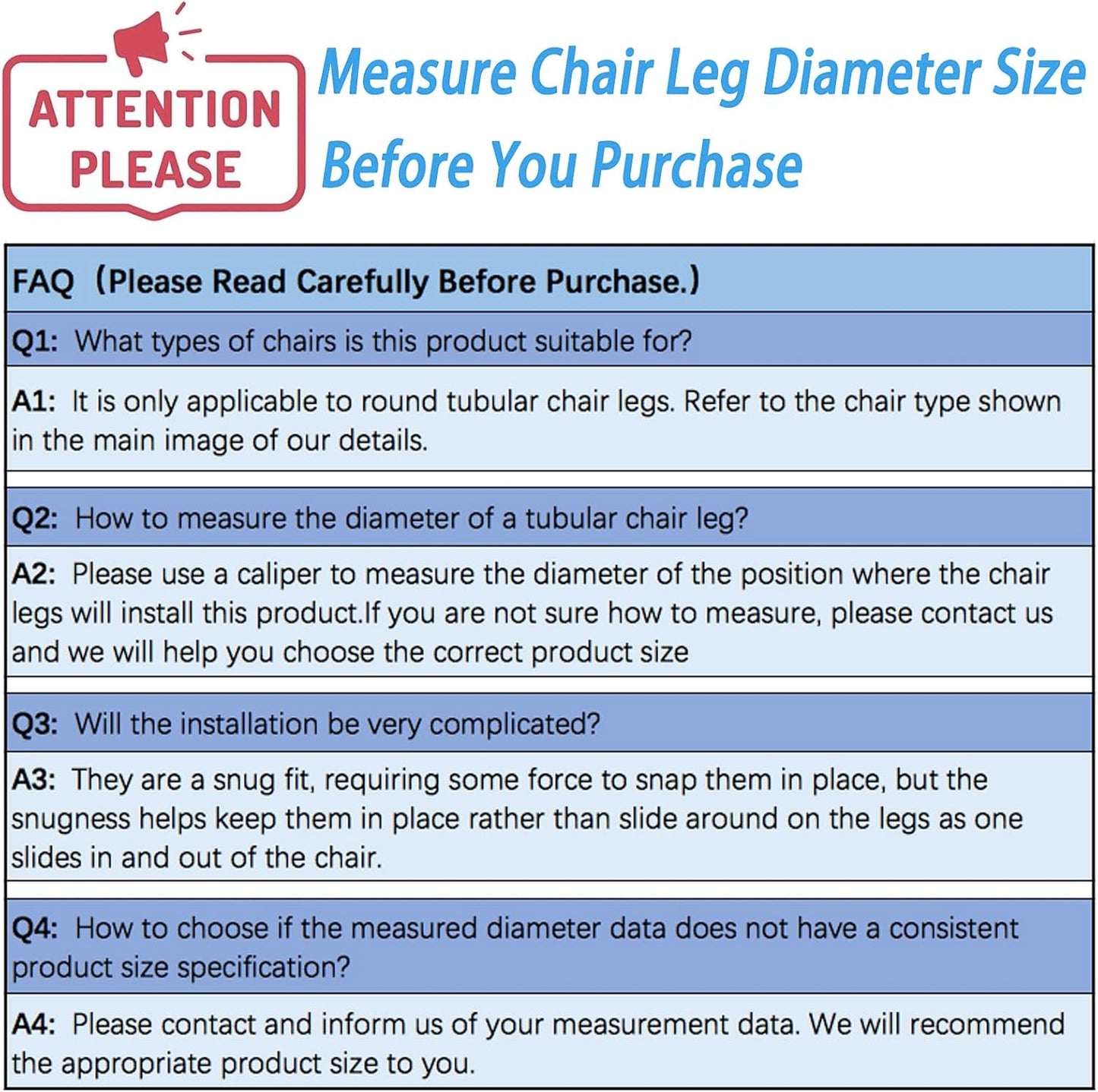 Rectangle U Shaped Chair Leg Tips Caps with Felt Pads,Furniture Feet Protector Slide Smoothly Glides No Scratches No Noise Protect Hardwood Floor,Fit 16mm(5/8inch) Diameter Tubular Leg (Black 8PCS)