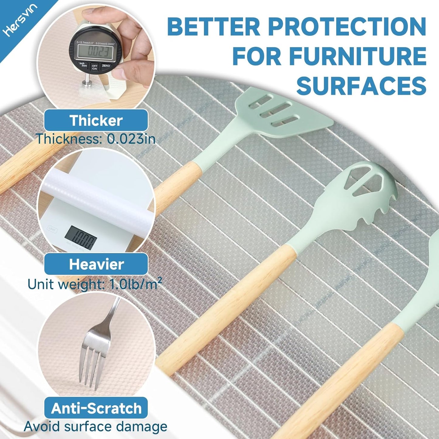 Shelf Liners 12 in x 20 ft EVA Drawer Mats, Non-Adhesive Cupboard Protector, Kitchen Cabinet Lining Fridge Liner (Clear Flat Dot, 30.5x610cm)