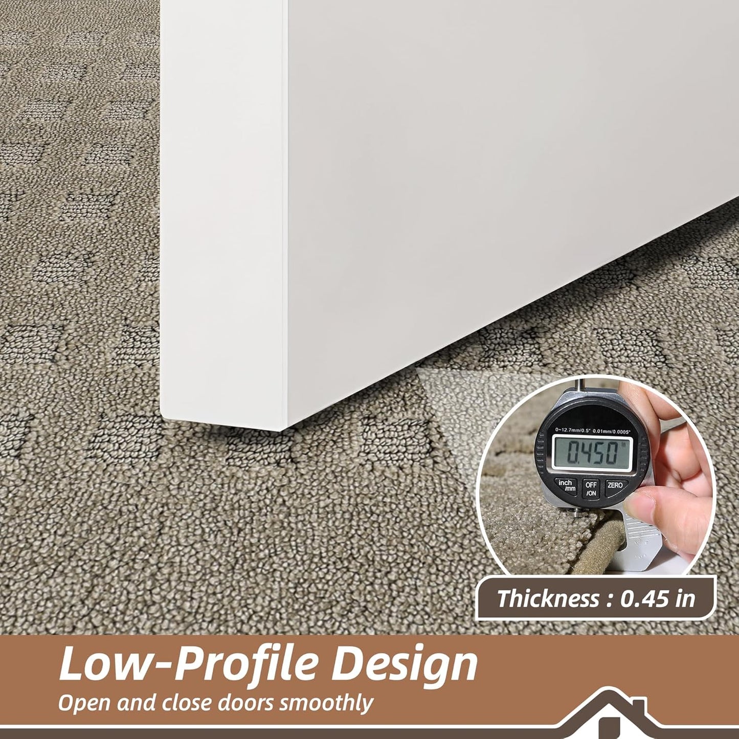 BEQHAUSE Waffle Door Mats Indoor 20"x32", Dog Mat for Muddy Paws Absorbent and Dirt Resist Floor Mats Non-Slip Washable Rugs for Entryway, Welcome Mat for Front Back Door, Muddy Wet Shoes, Beige