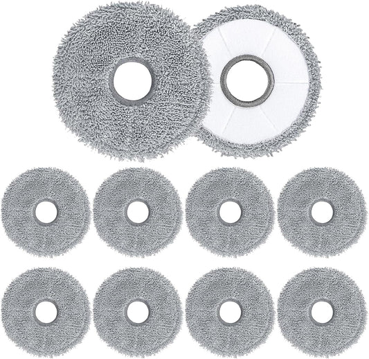 10 Pack Mop Pads for Dreame X40 Ultra/X40 Master/L40 Ultra/L10s Plus/L10s Pro Gen 2/L30 Ultra/X30 Ultra/L20 Ultra/L10s Pro Ultra/X50 Ultra Vacuum Cleaner, Microfiber Mop Cloth Replacement Accessories