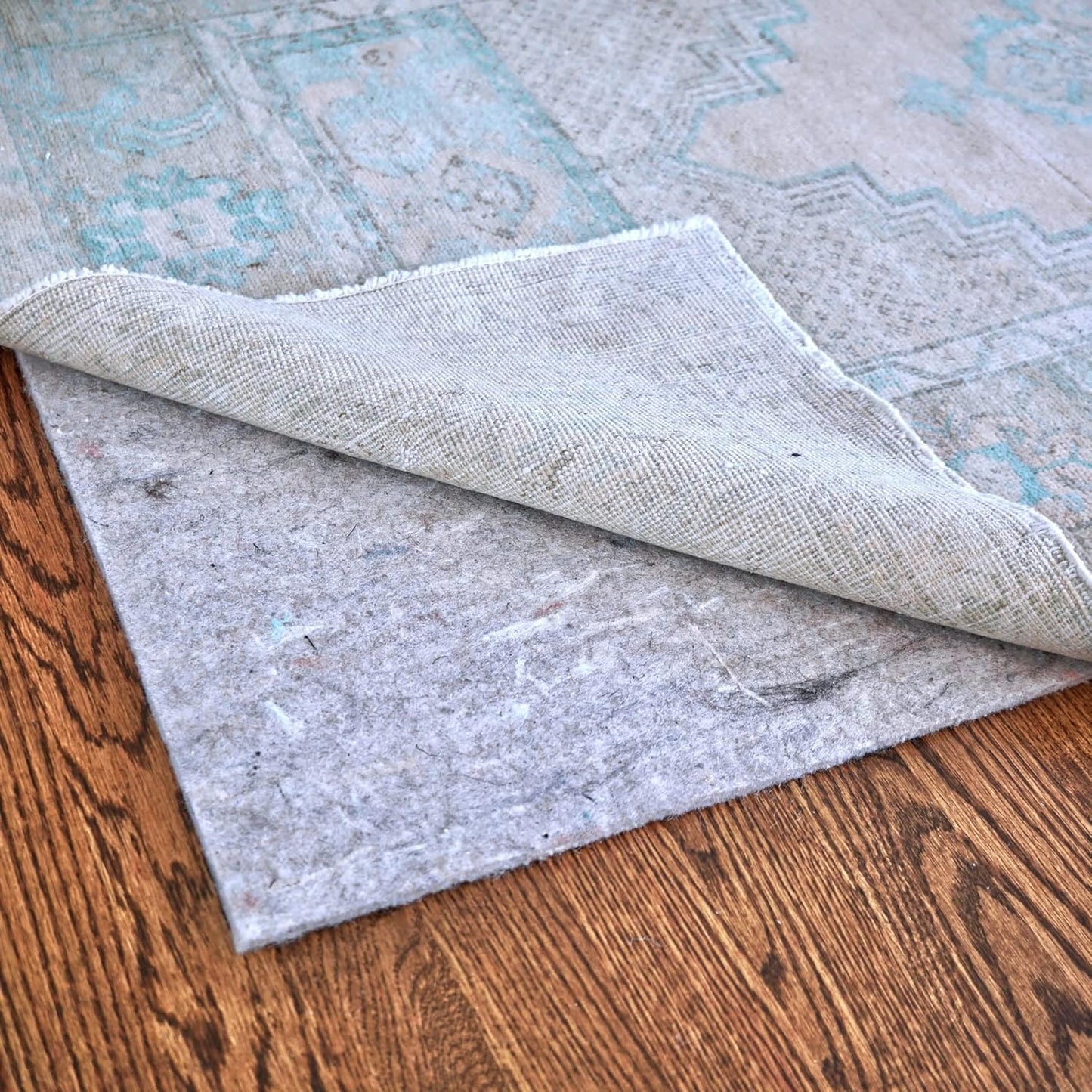 RUGPADUSA - Dual Surface - 9'x11' - 1/8" Thick - Felt + Rubber - Non-Slip Backing Rug Pad - Adds Low-Profile Comfort and Protection