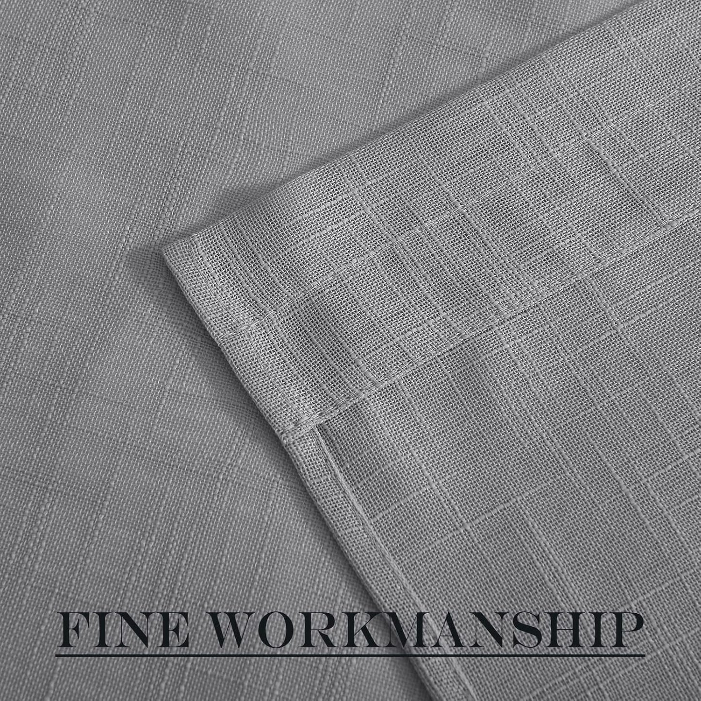 NICETOWN Sheer Door Curtains for Front Back Patio Glass Door, Farmhouse Light Filtering Window Treatment Window Covering with Asjustable Tiebacks, 26" Wide x 72" Length, Dark Grey, 1 Panel