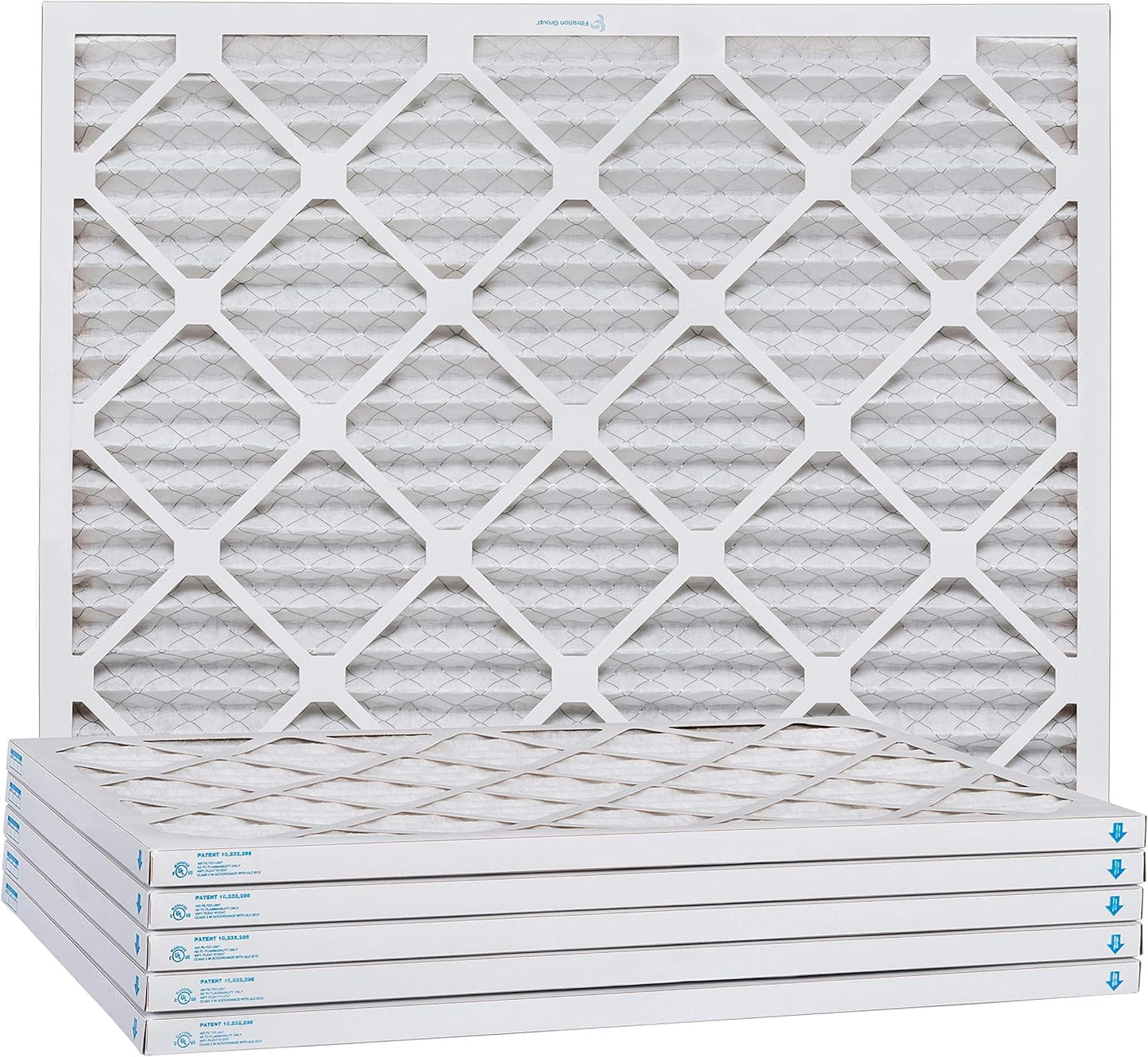 Aerostar 8x16x1 MERV 13, Pleated Air Filter, 8x16x1, Box of 6, Made in the USA