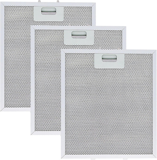 𝑼𝒑𝒅𝒂𝒕𝒆𝒅 W10169961A Aluminum Range Hood Filters Replacement 3 Pack 10.5 x 12 Inch by Wadoy, 3-Layer Aluminum Mesh Range Hood Filter Metal Slip Joints Compatible with Whirl-pooll