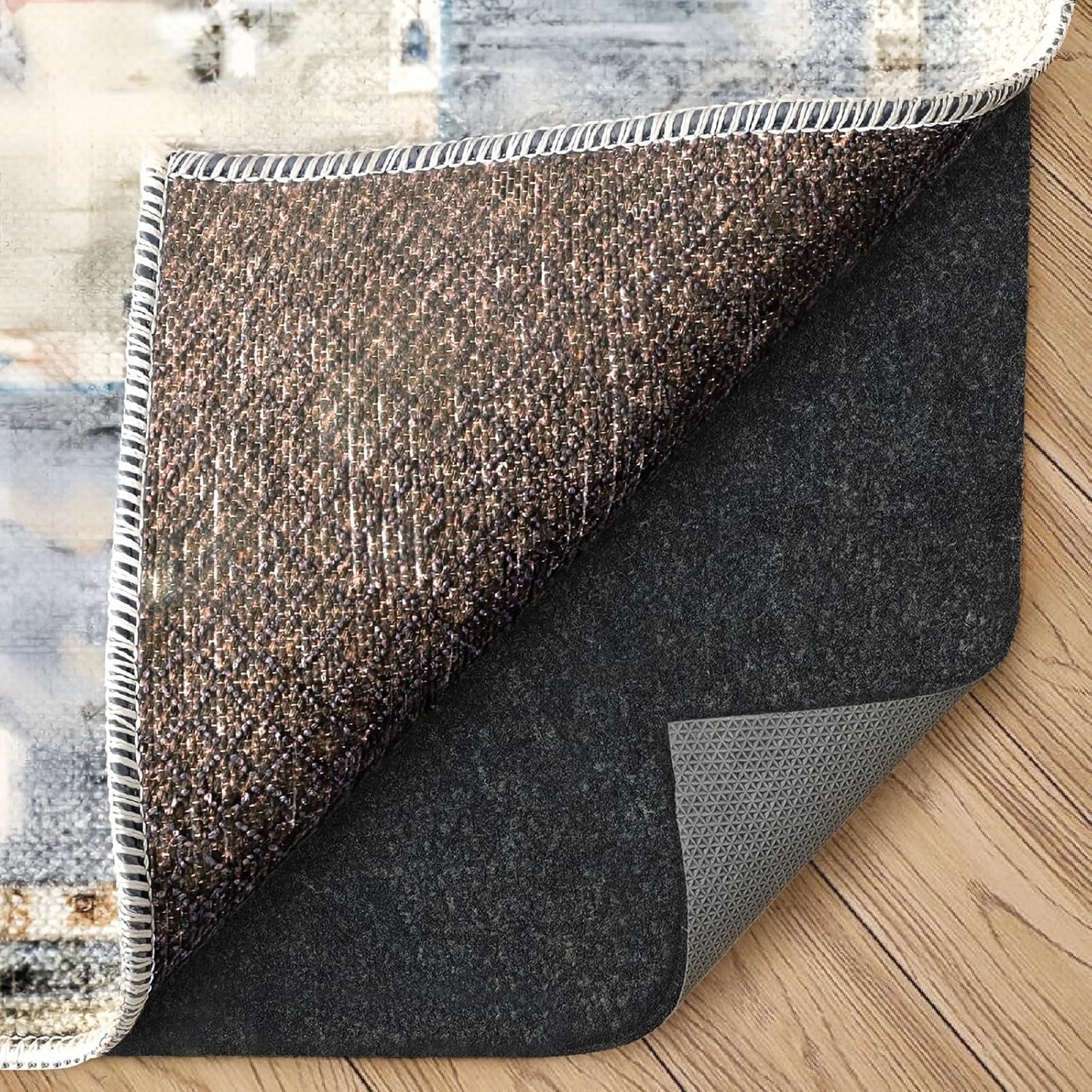 Felt Rug Pad, 2 x 10 Ft Rubber Non-Slip Rug Pad Gripper, Keep Rugs Secure and in Place, Extra Strong Under Carpet Mat Cushion - for All Floors